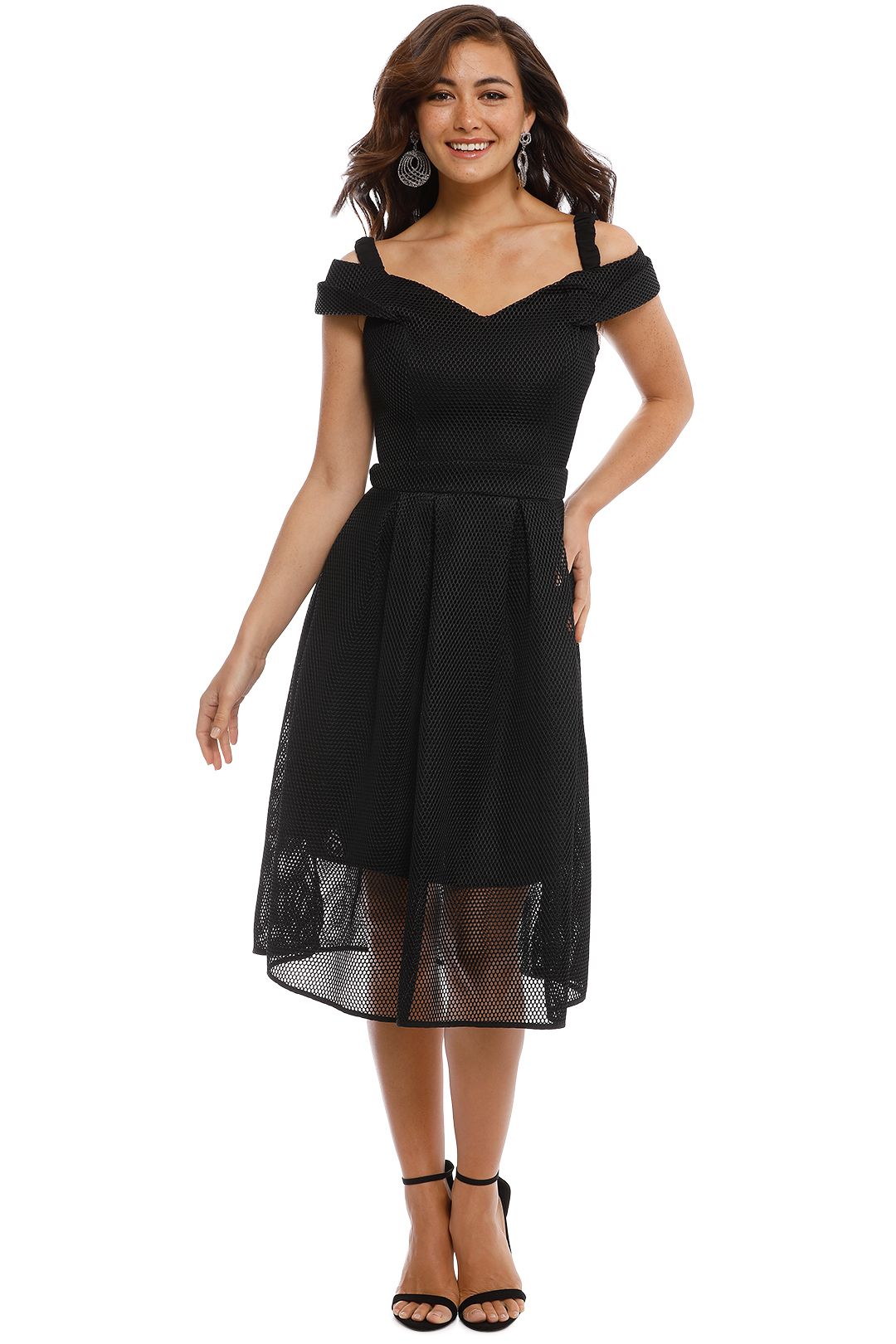 Grace and Hart - Hypnotic Floaty Dress - Black - Front
