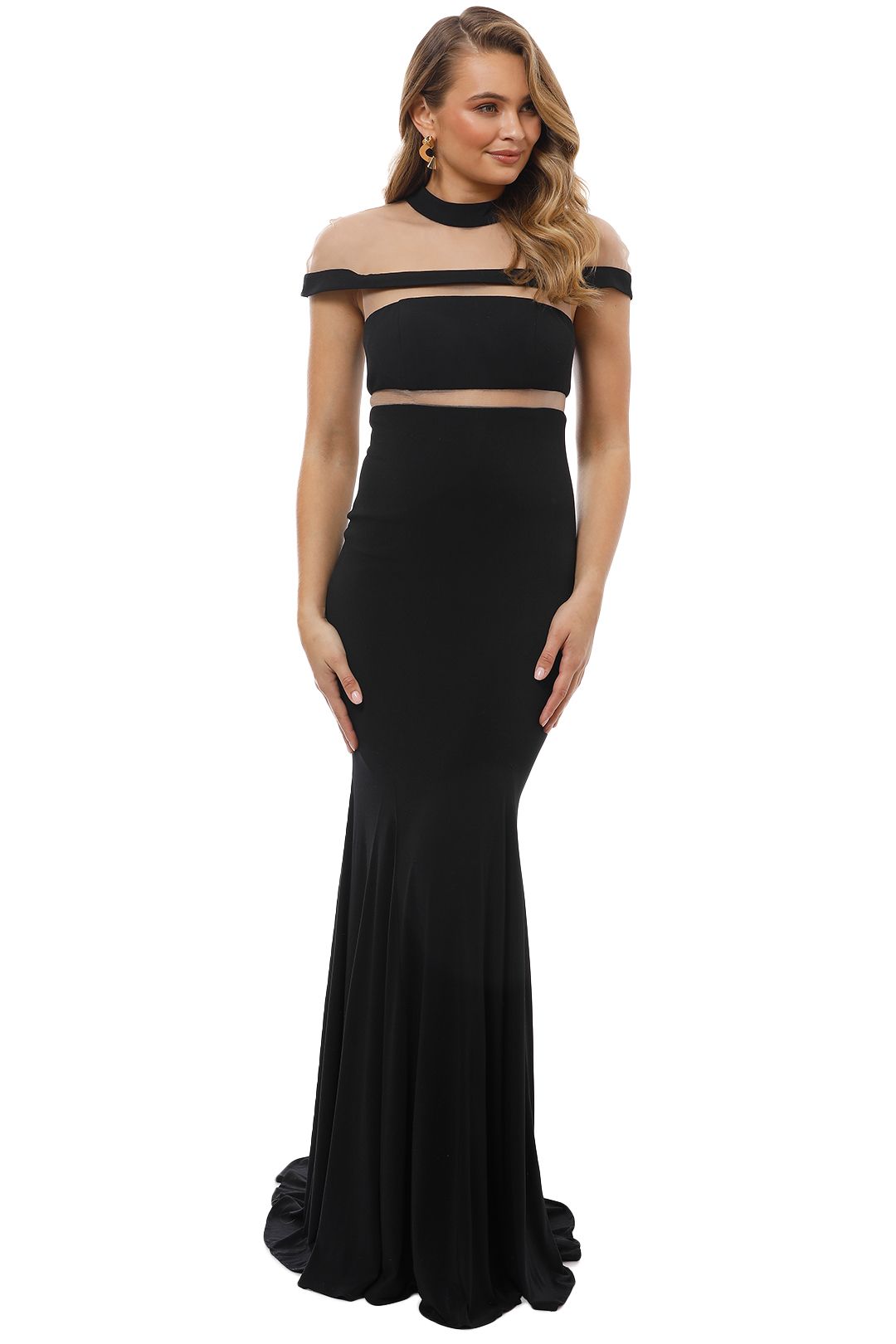 Grace and Hart - Muse Gown - Black - Front