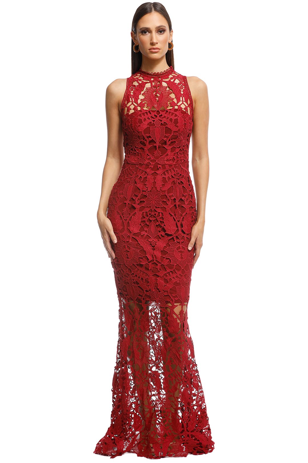 Prosecco Gown in Red by Grace & Hart for Rent | GlamCorner