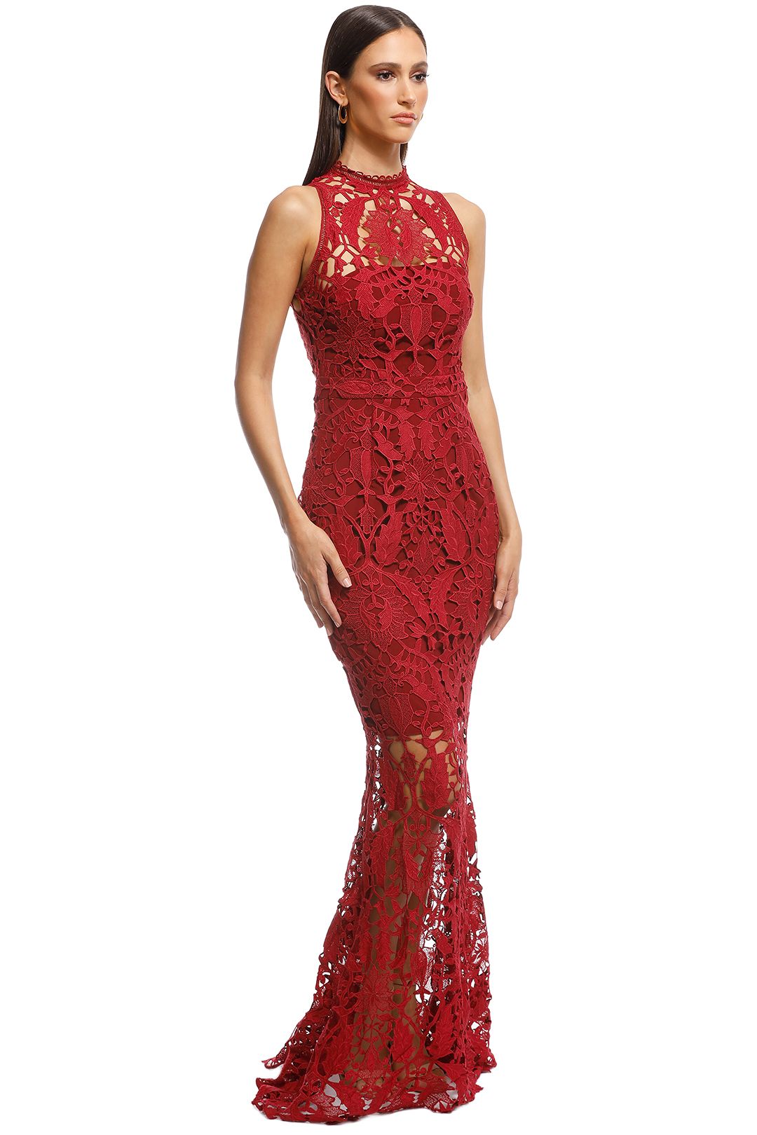Prosecco Gown in Red by Grace & Hart for Rent | GlamCorner
