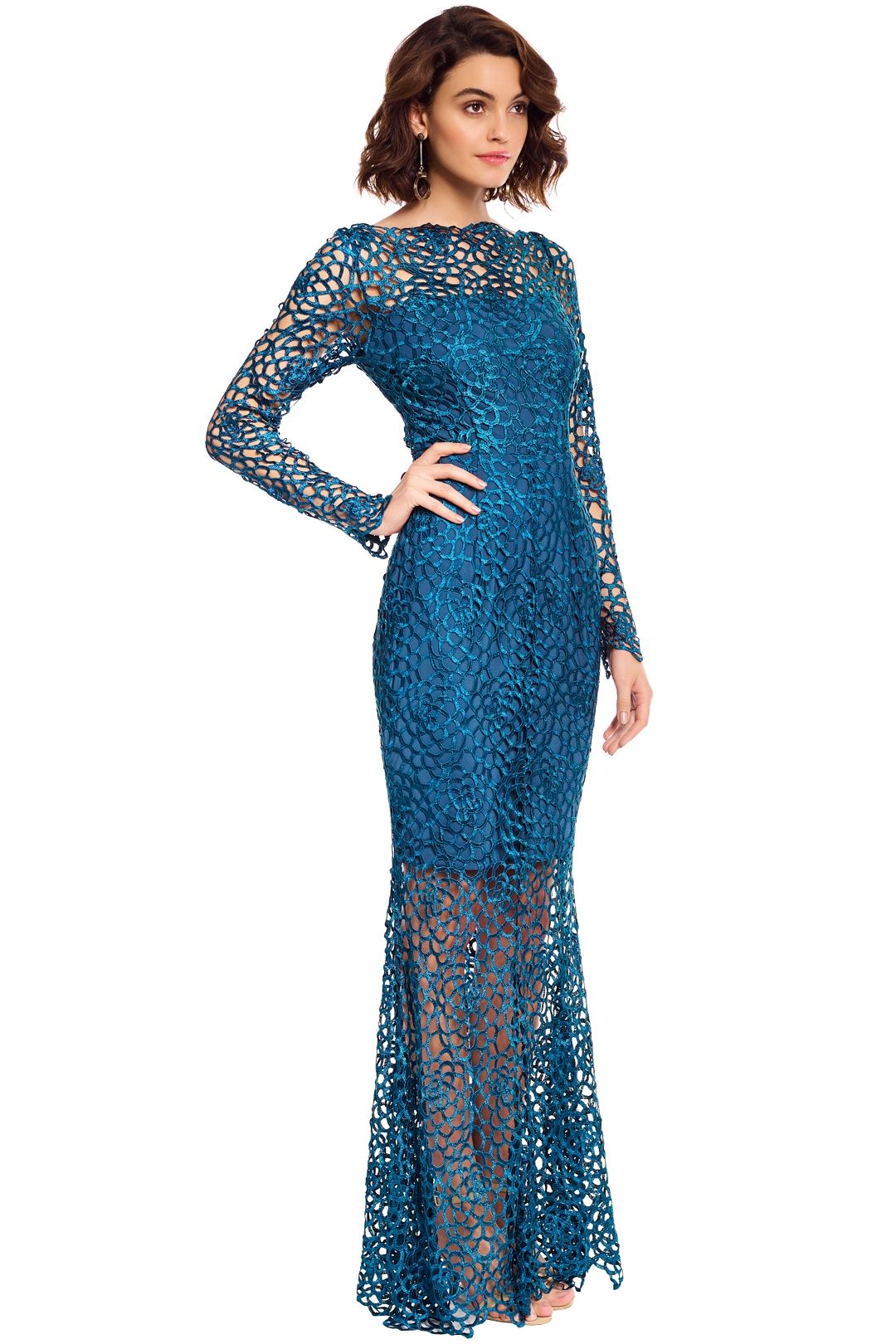 Grace and Hart - Scandal Gown - Teal - Side