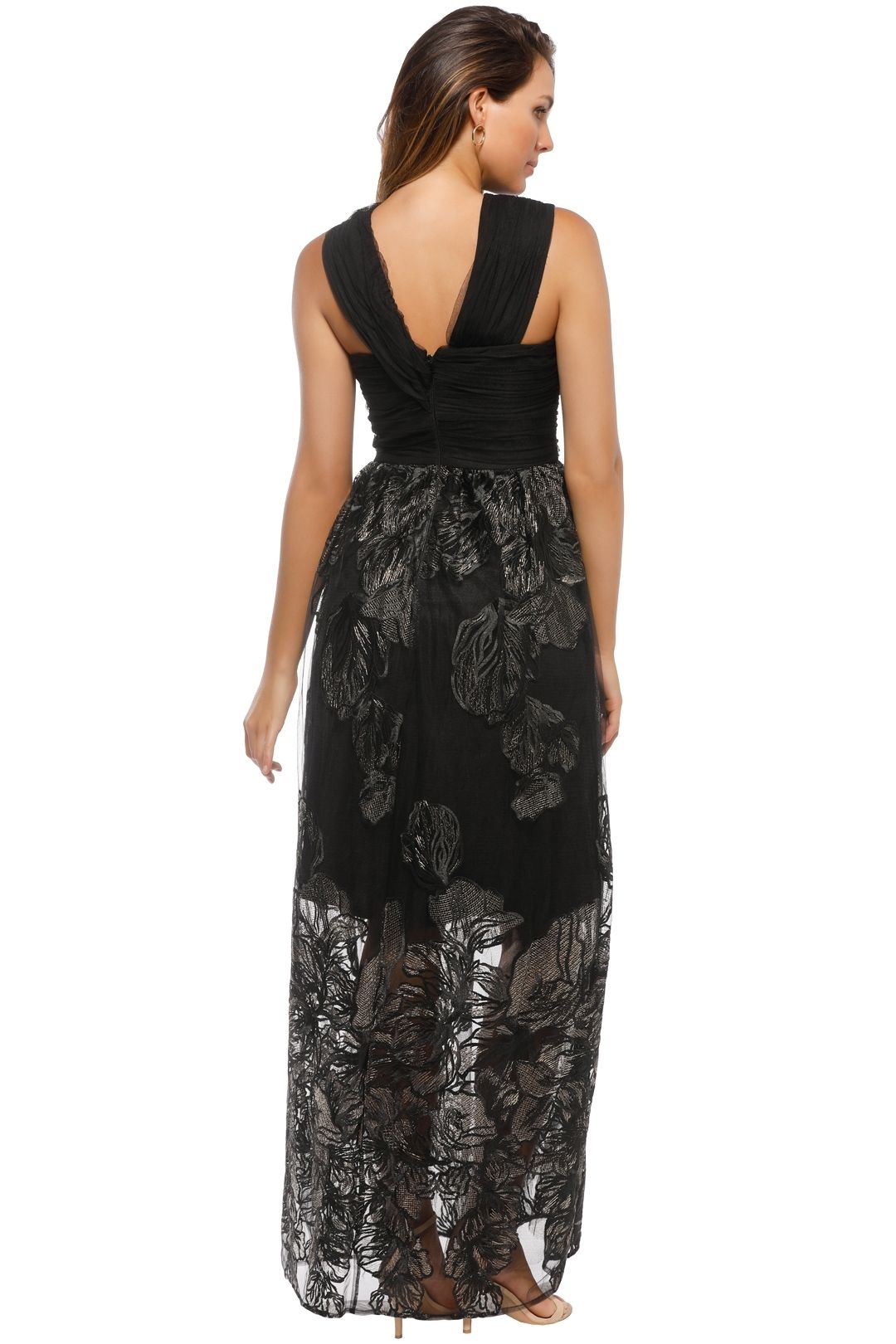 Grace and Hart - Summer Glow Ball Gown - Black - Back