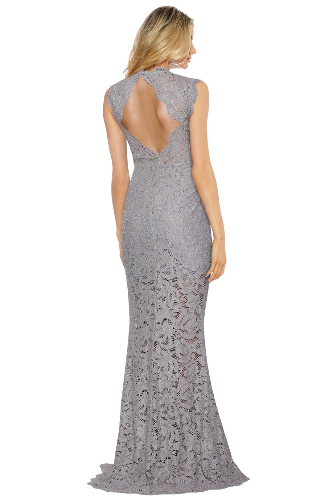 Grace and Hart - Valentine Gown - Silver - Back