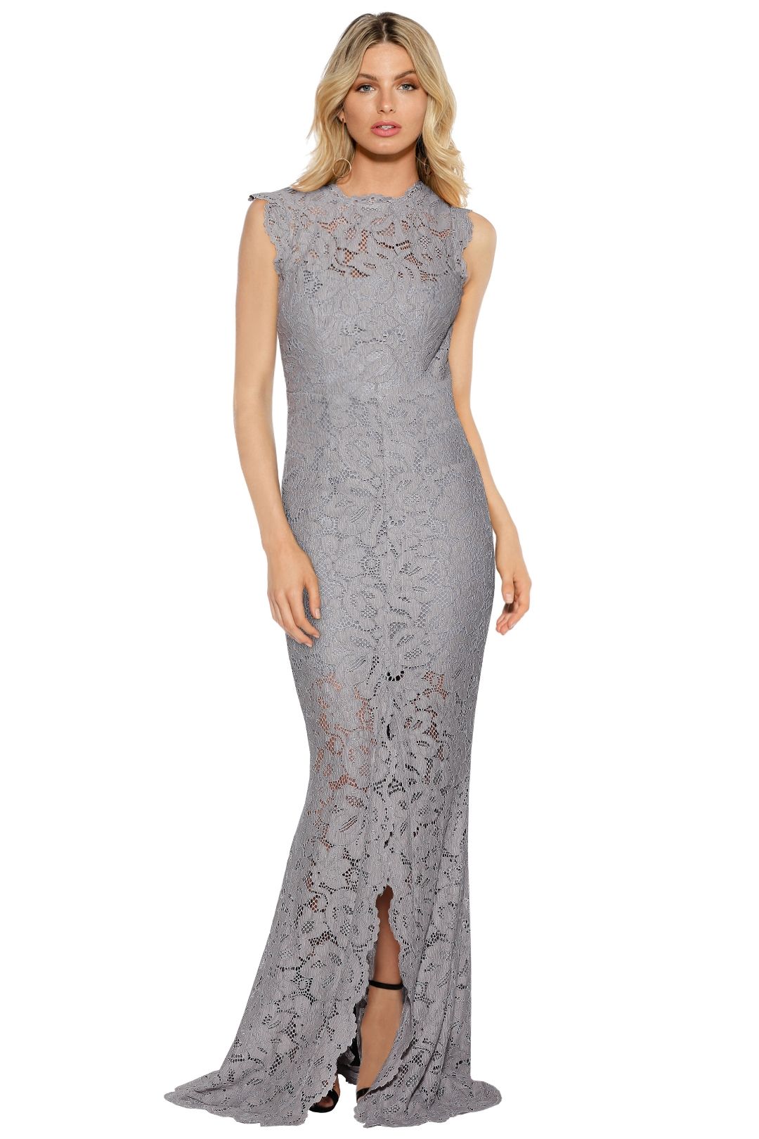 Grace and Hart - Valentine Gown - Silver - Front