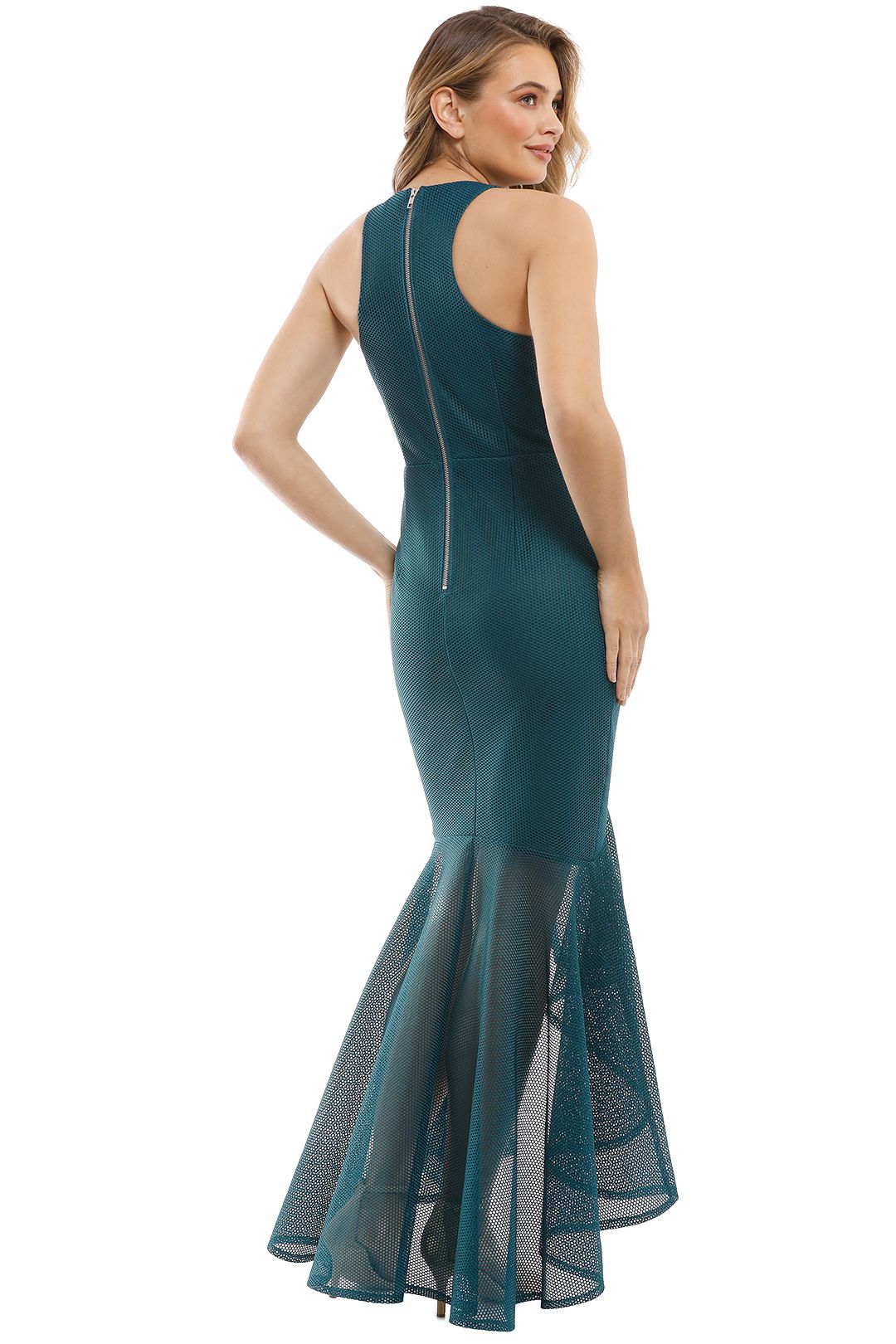 Grace & Hart - Stand Alone Gown - Teal - Back