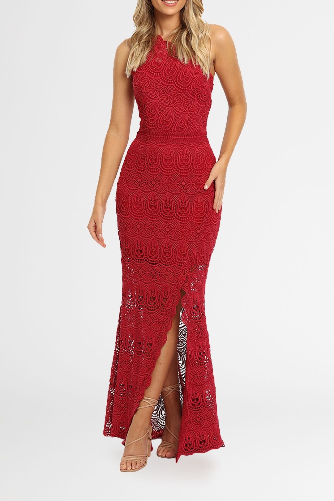 Grace and Hart Winter Rose Red gown