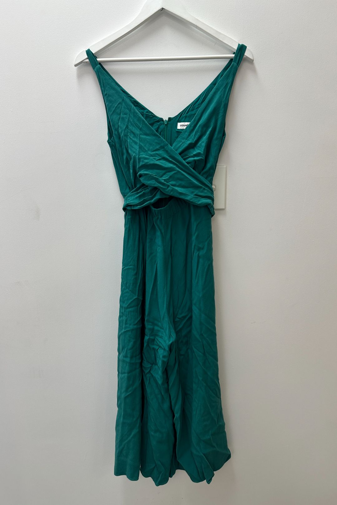Country Road Green Wrap Waist Jumpsuit