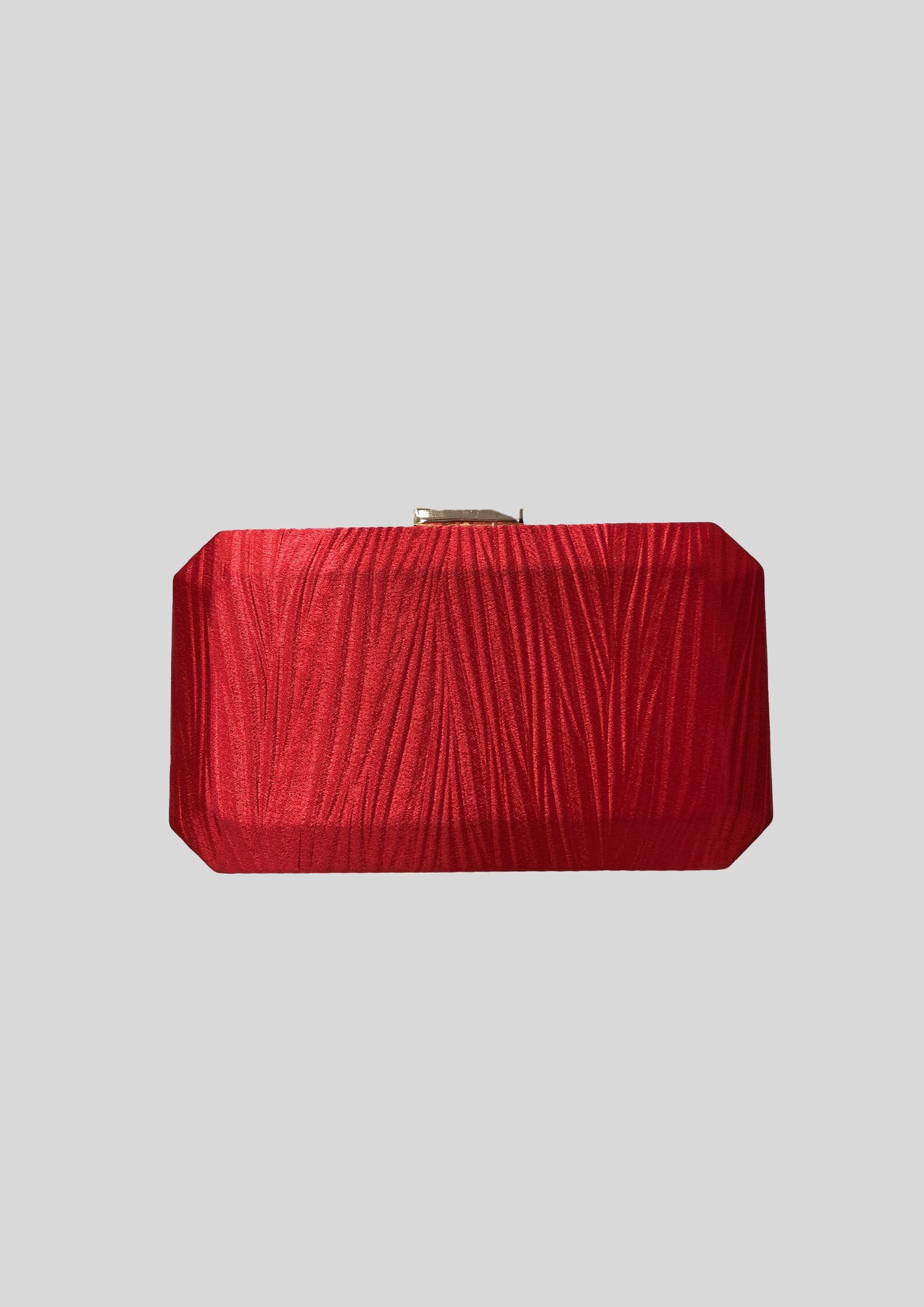 Gregory Ladner - Red Satin Rectangle Clutch