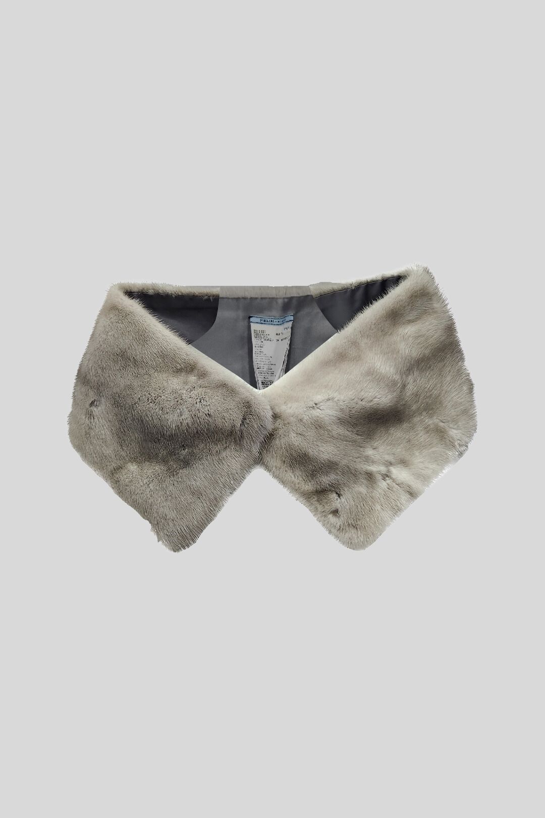 Prada Grey Mink Fur Stole