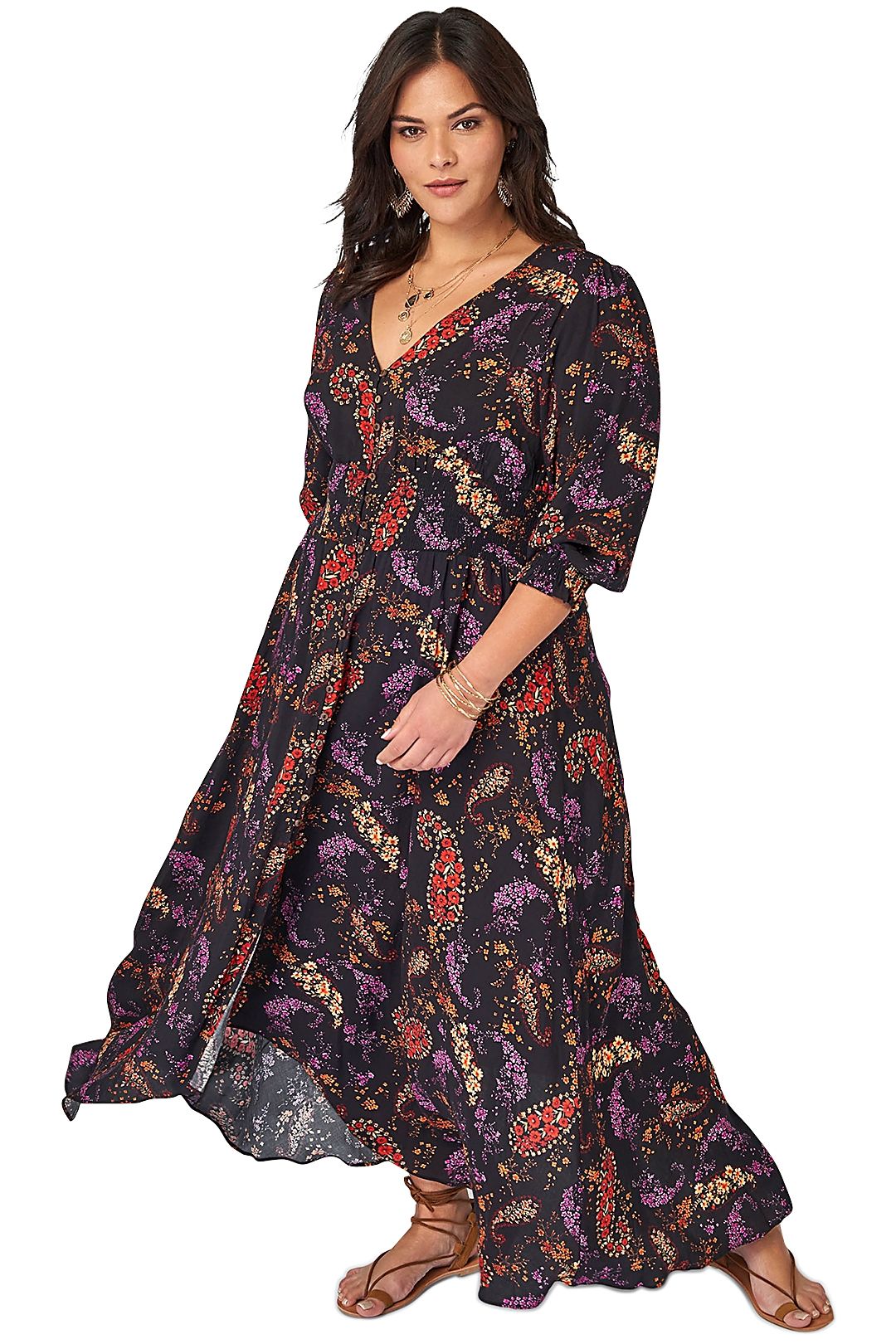 The Poetic Gypsy Gypsy Child Maxi Dress Print Multi