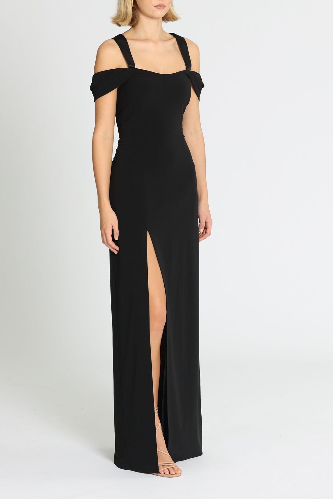 Cold Shoulder Fitted Gown by Halston Heritage for Rent