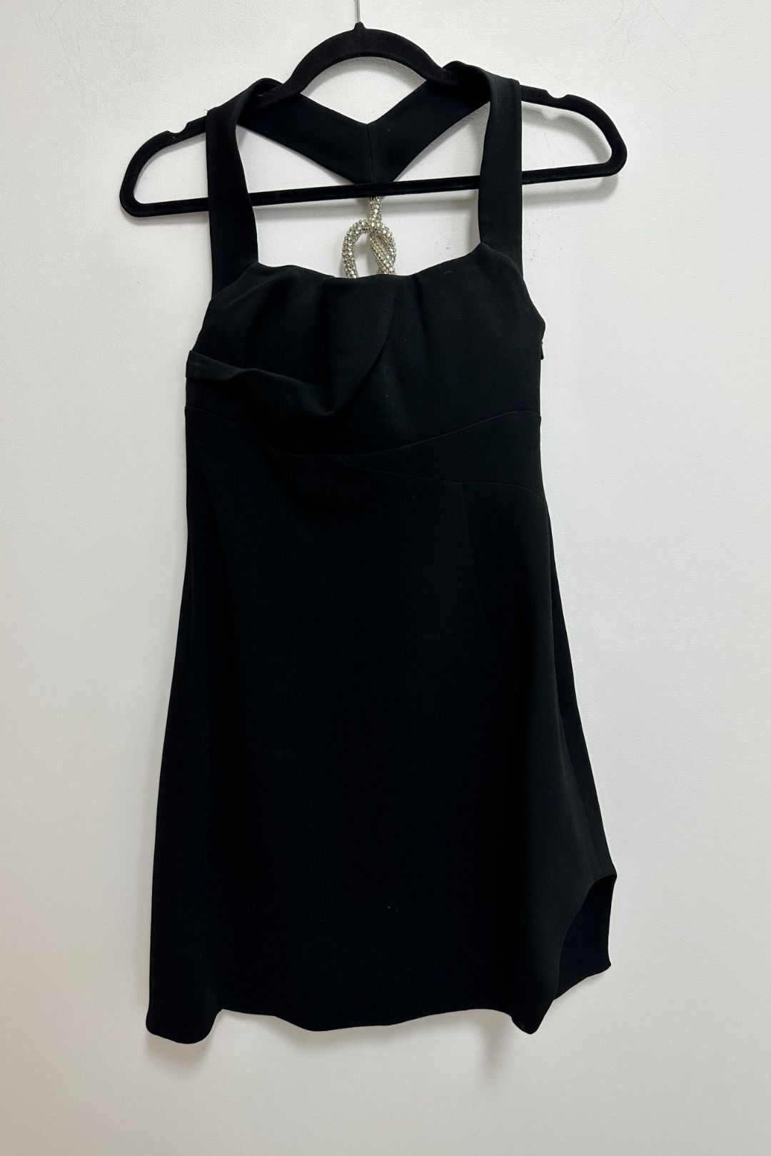 Halter Neck Blaise Mini Dress in Black