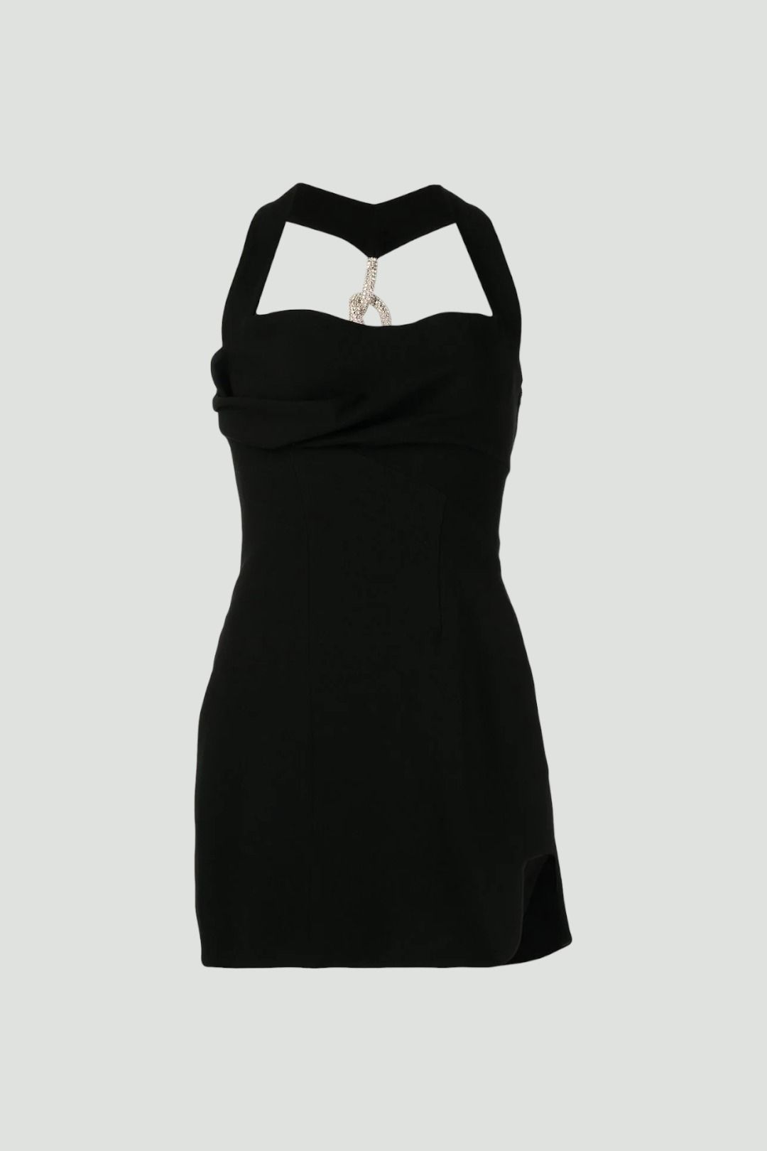 Halter Neck Blaise Mini Dress in Black