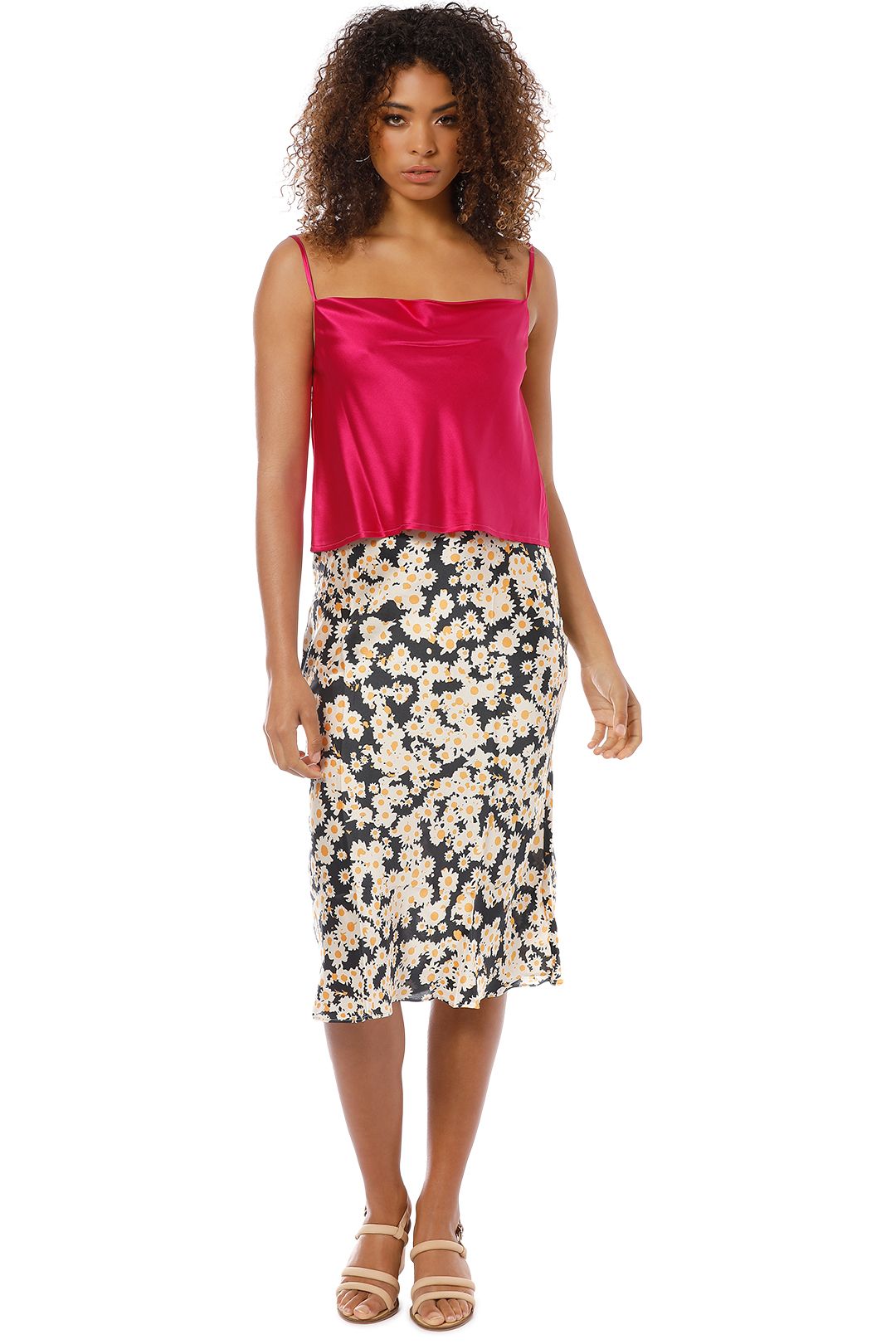 Hansen and Gretel - Missy Silk Cami Amarant - Pink - Front