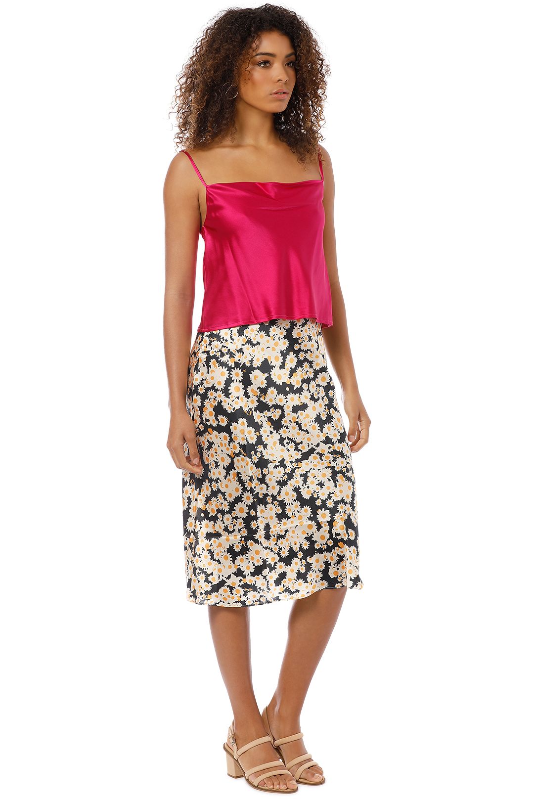 Hansen and Gretel - Missy Silk Cami Amarant - Pink - Side