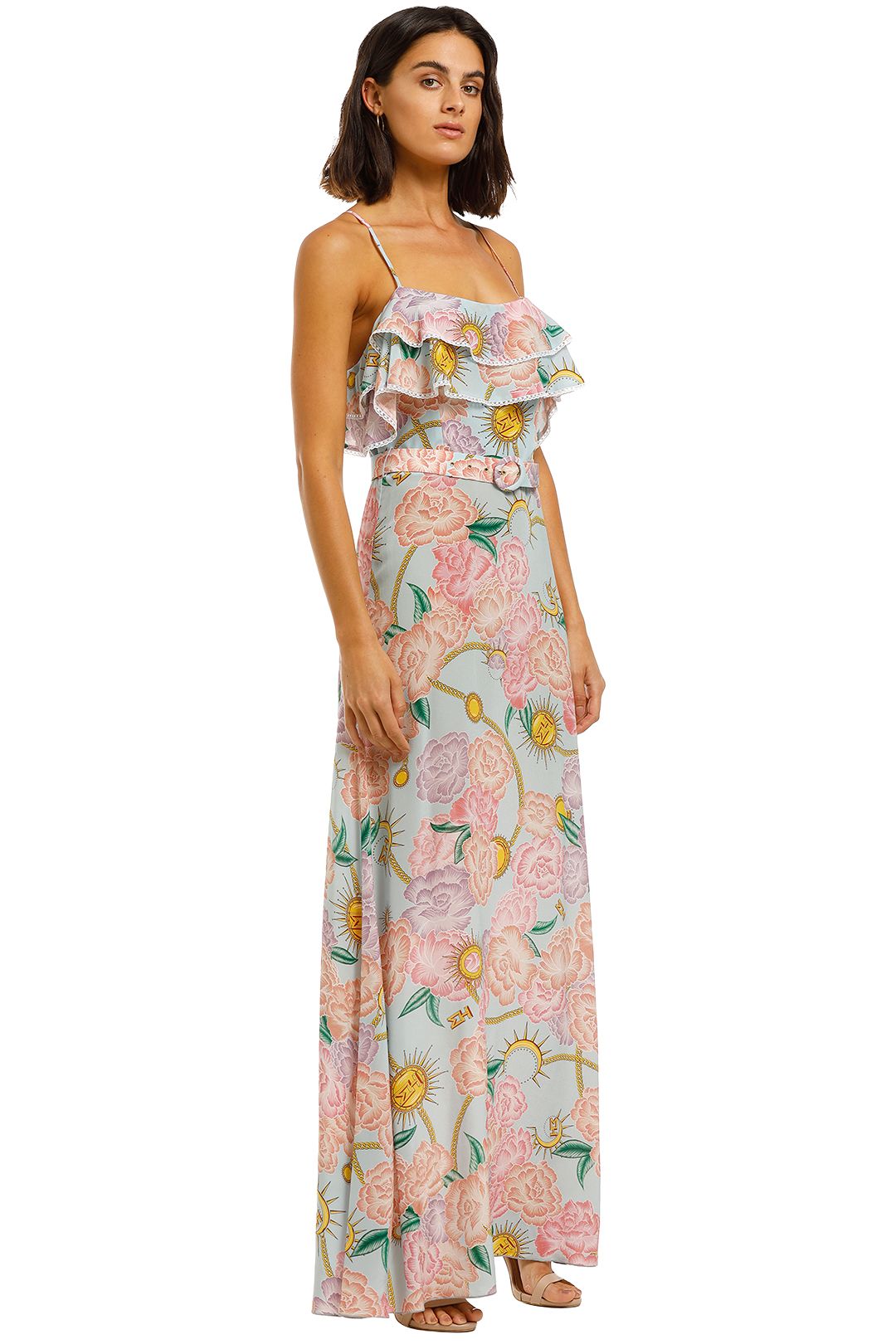 Hayley-Menzies-Maxi-Frill-Dress-Floral-Print-Side