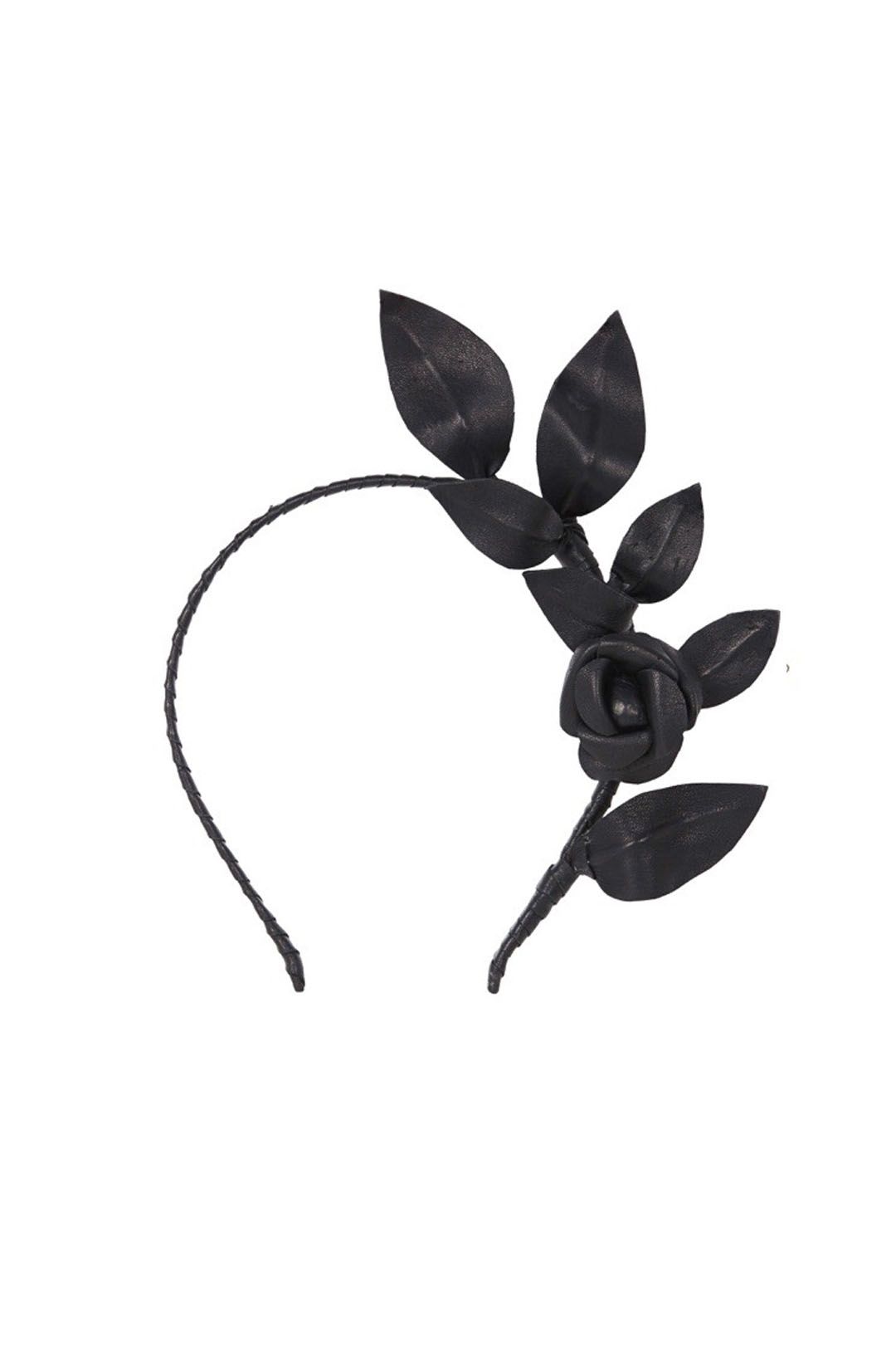 Heather McDowall - Olive Fascinator - Black - Front