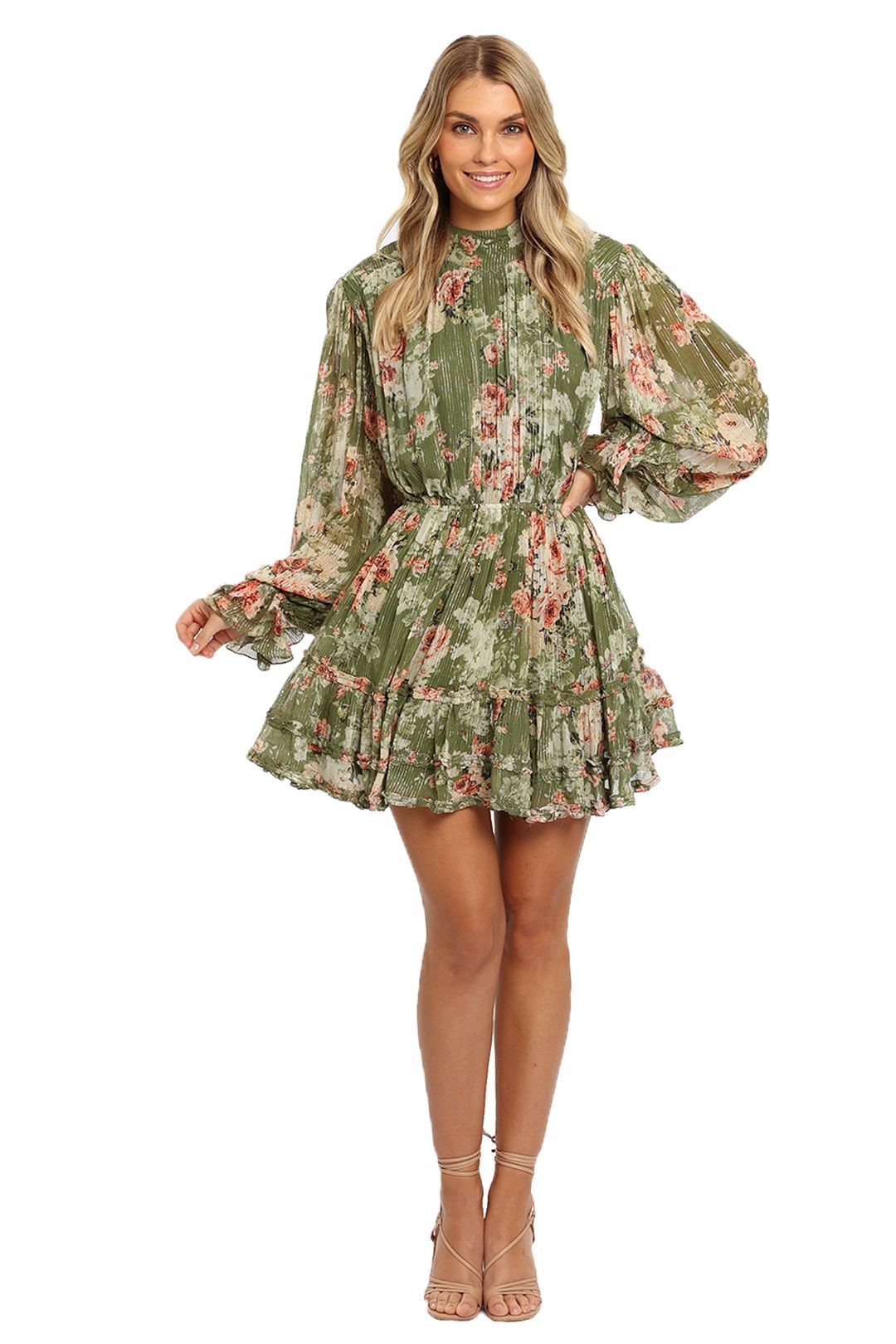 Image of Hemant & Nandita - Neem Mini Dress - Green