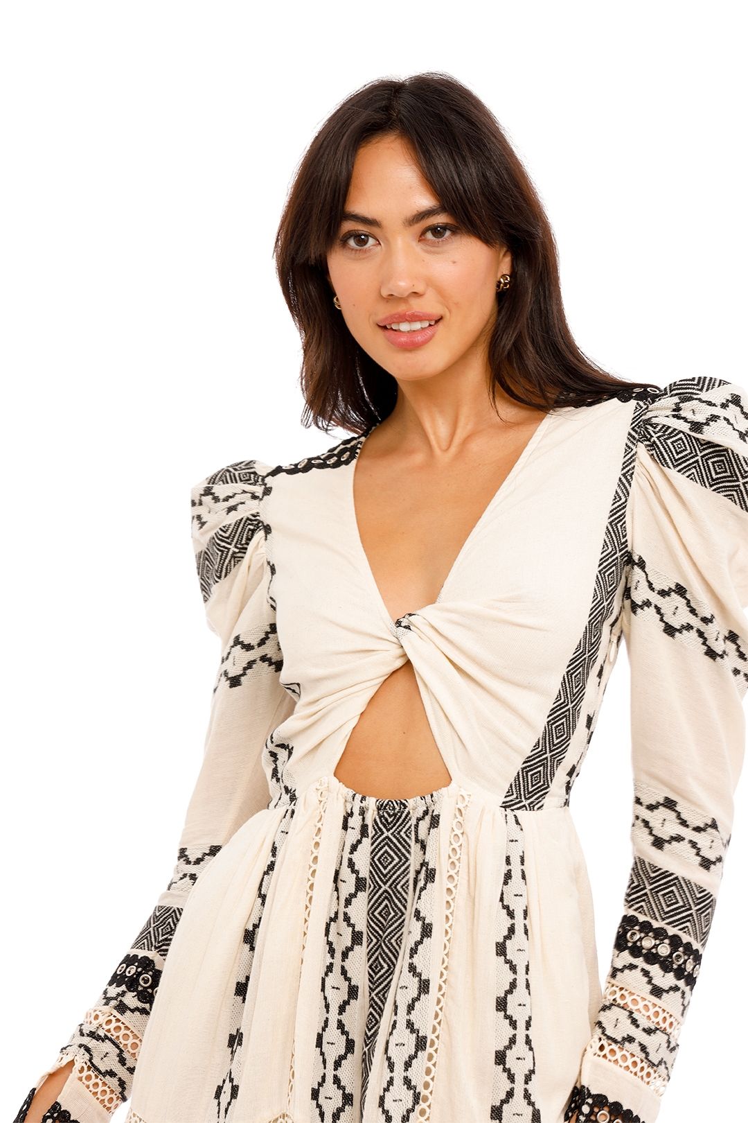 Hemant & Nandita Twisted Yoke Midi print