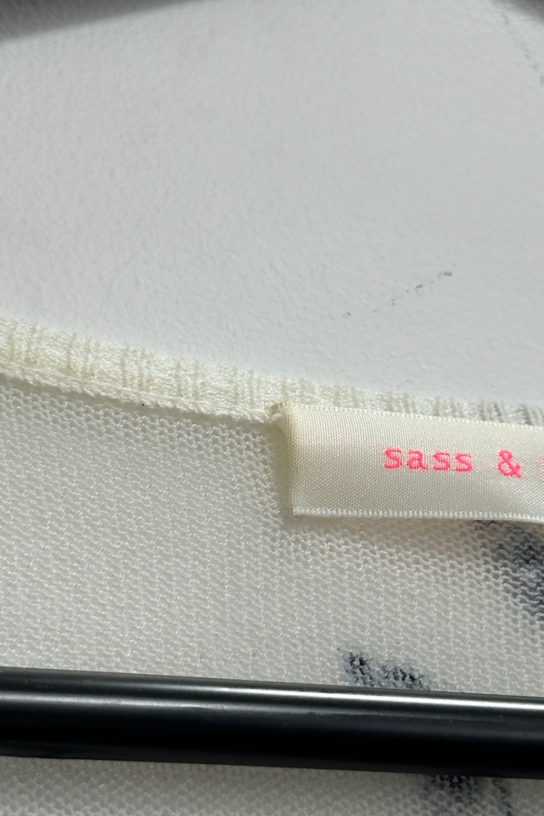 Sass and Bide Hi-low Grey Geometric Print Jumper