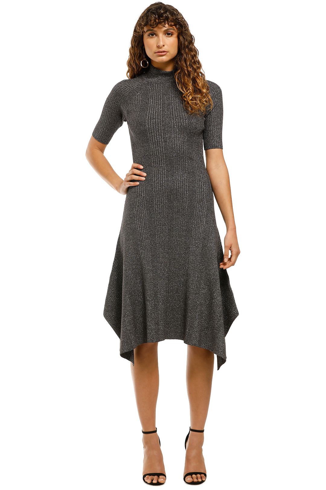 Husk-Glitter-Knit-Dress-Grey-Front