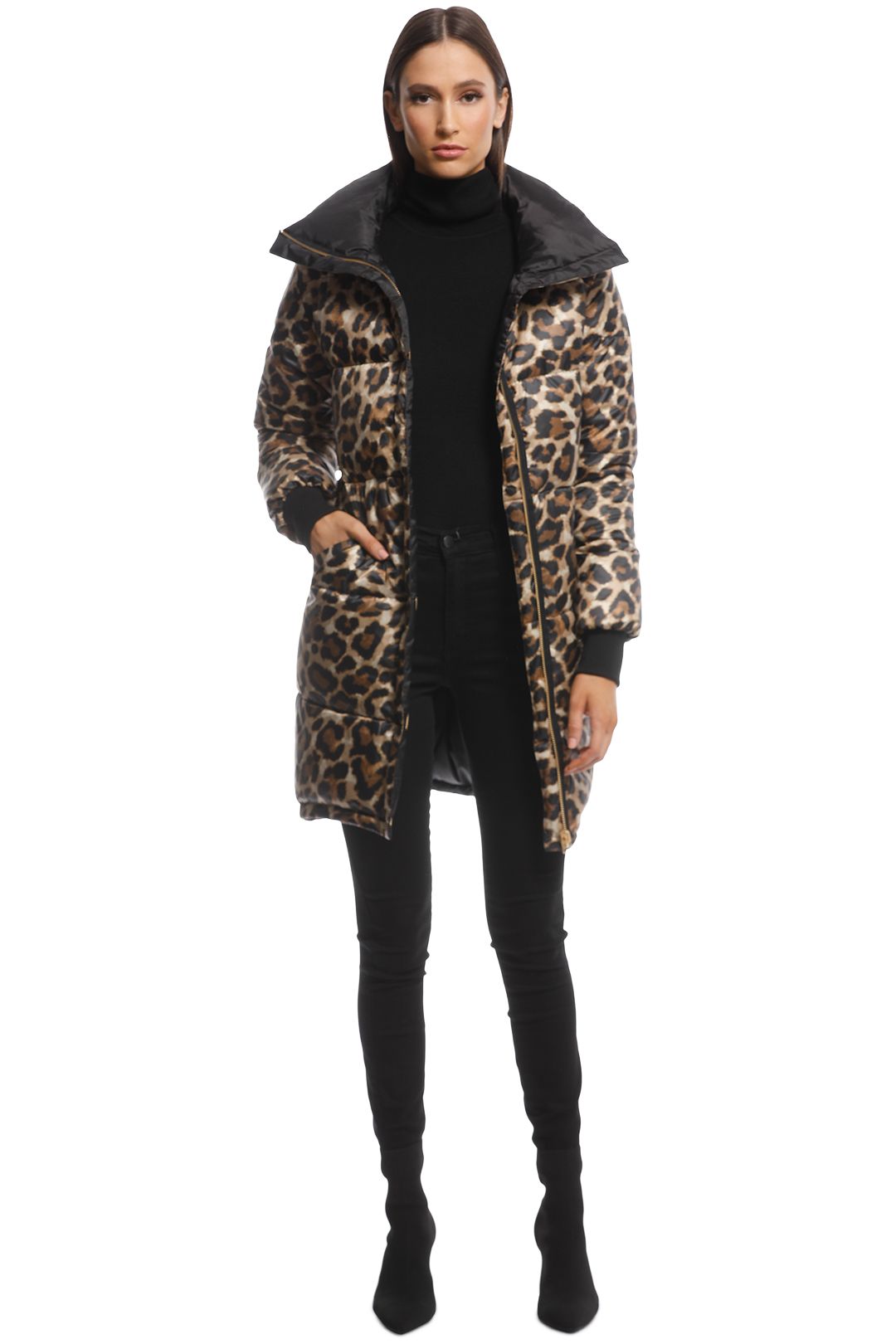 Husk - Rhapsody Puffer - Animal Print - Front