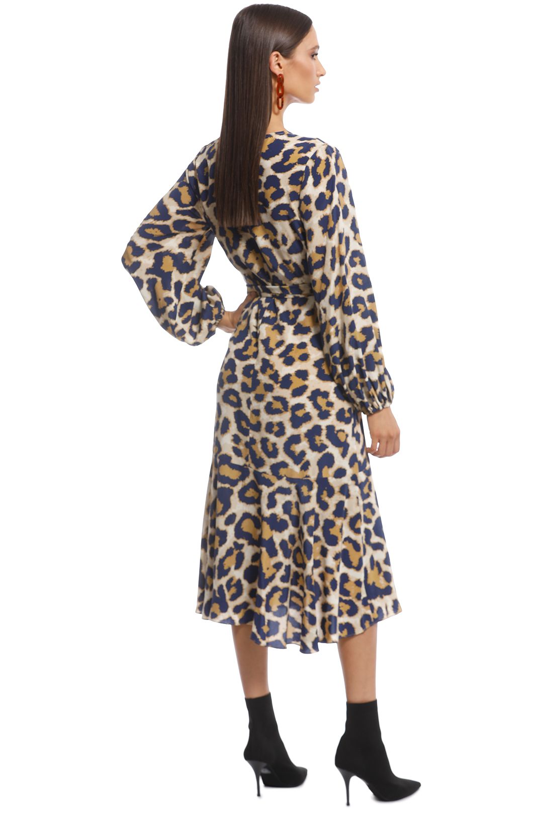 Husk - Talitha Dress - Leopard - Back