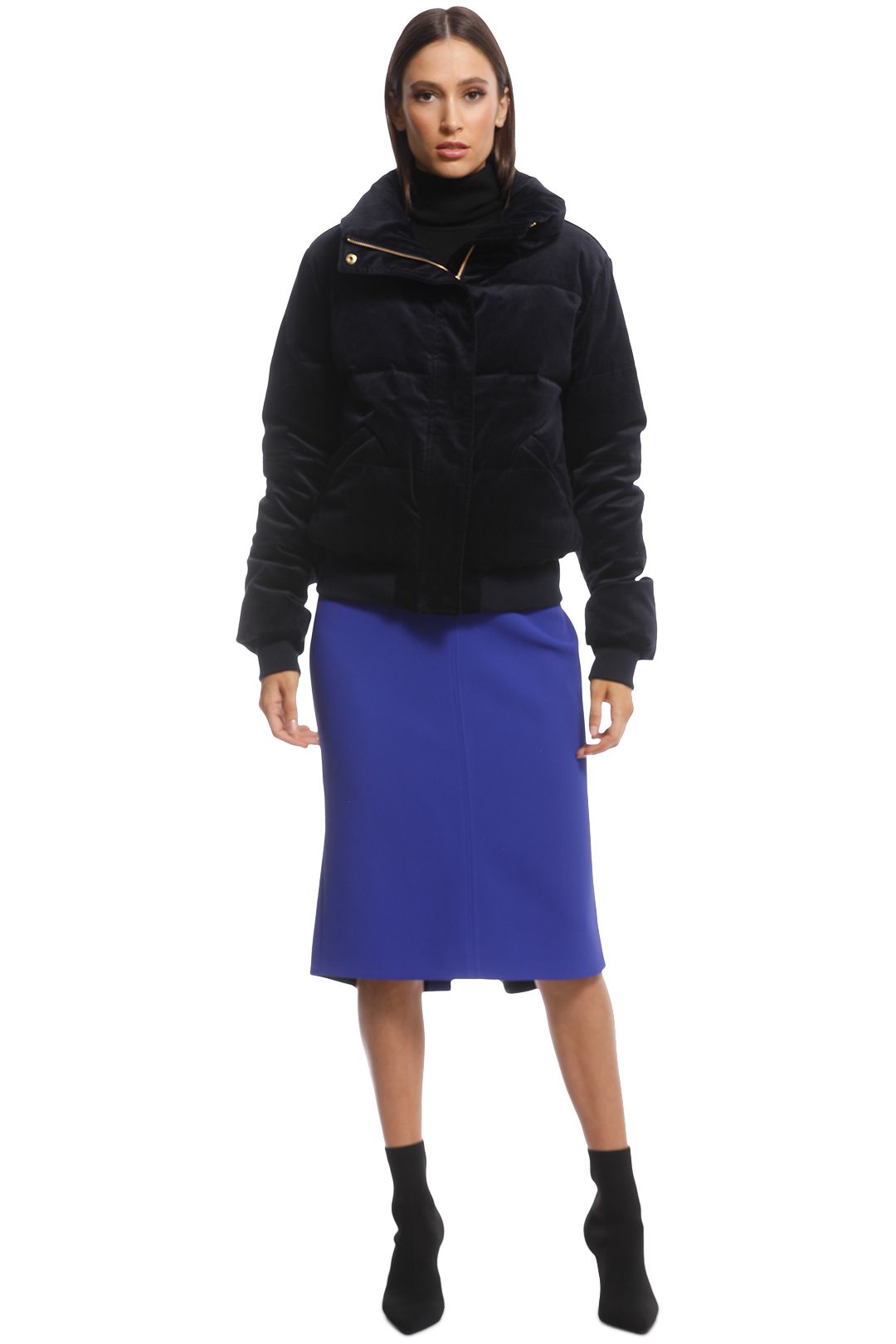 Husk - Talitha Puffer - Navy - Front Closed
