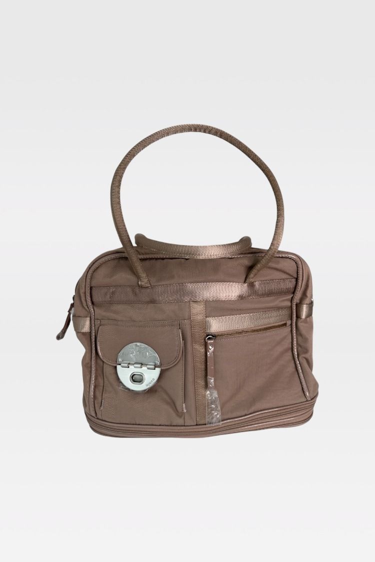 MIMCO Taupe Expandable Weekend Travel Bag