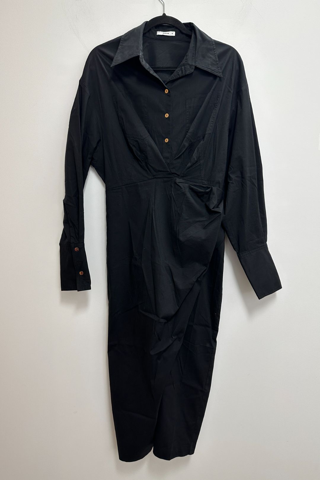 Sheike Tilly Shirt Dress in Black