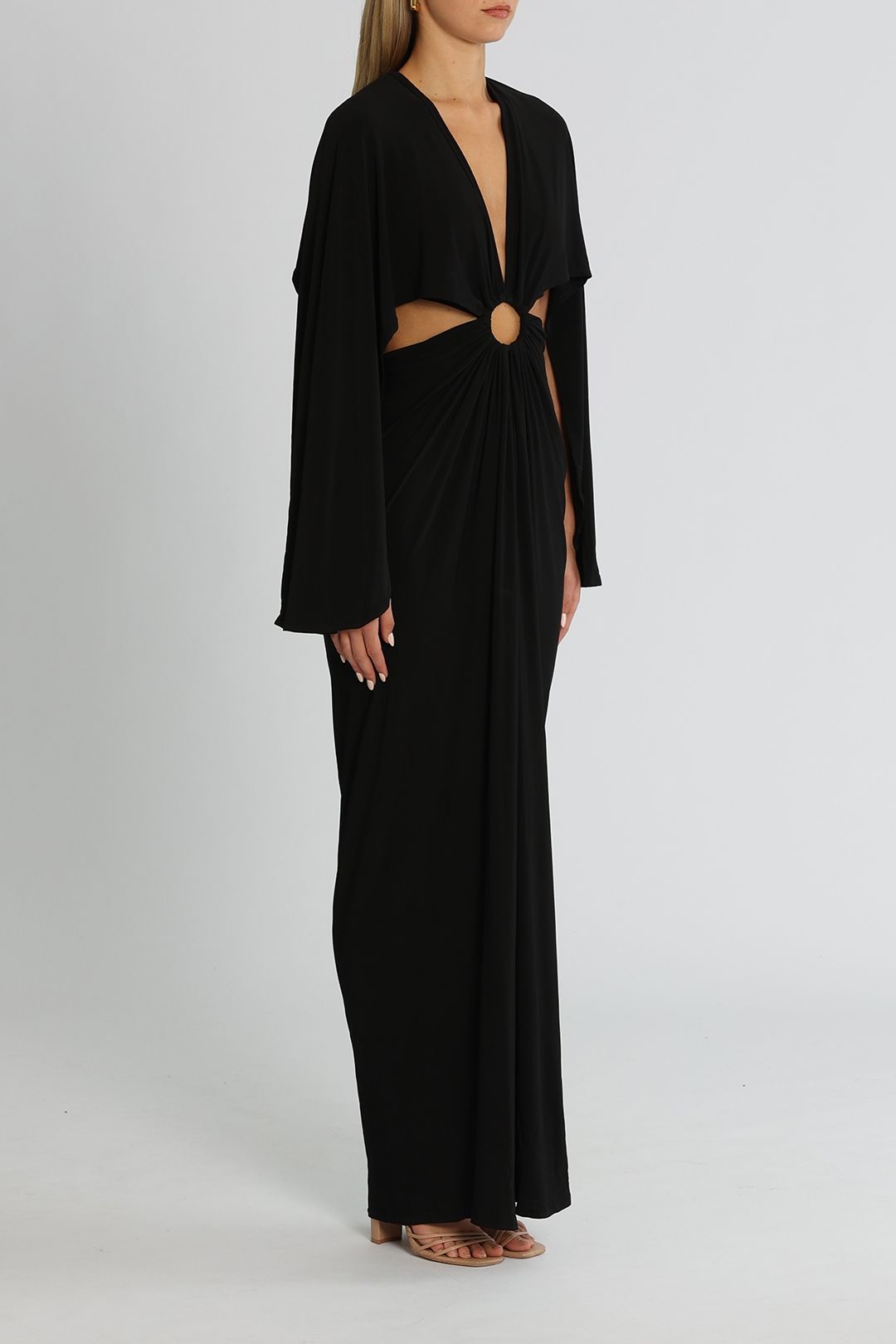 J. Angelique Selena Gown Black Cutout
