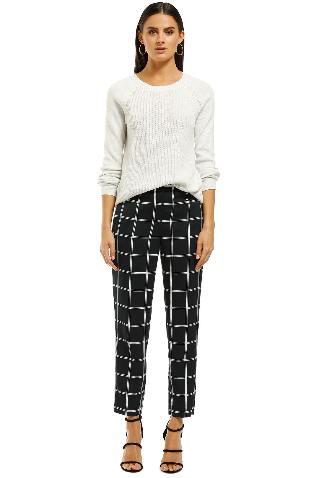 J.Crew - French Girl Slim Crop Pants - Navy - Front