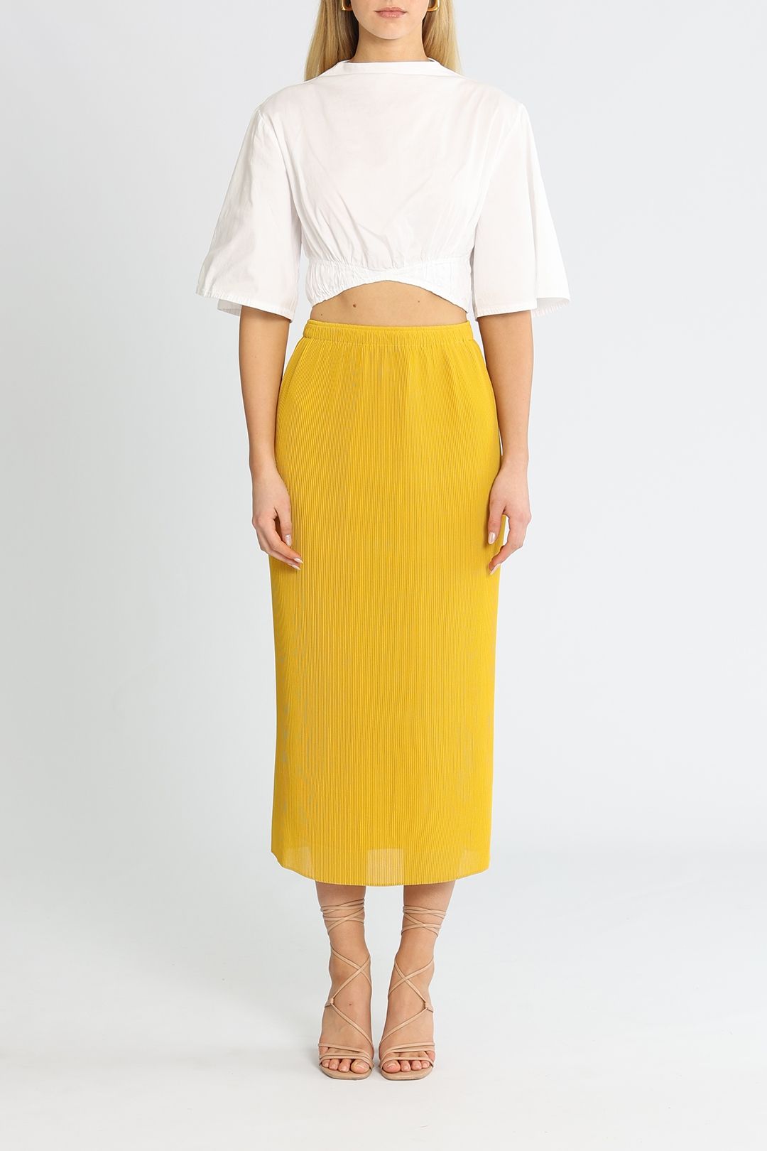 Jac + Jack Bell Maxi Skirt Yellow