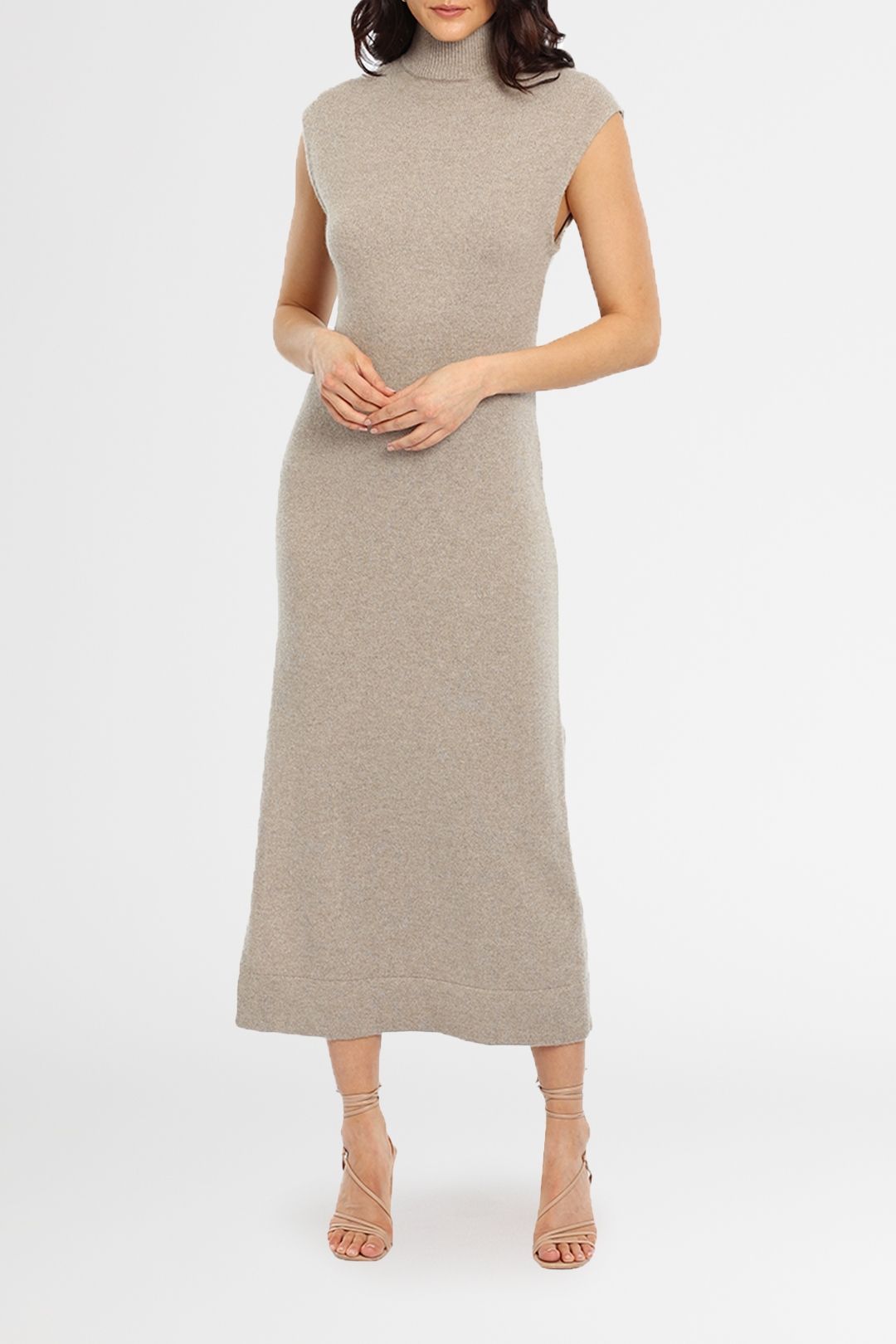 Jac + Jack Celo Midi Dress Nude
