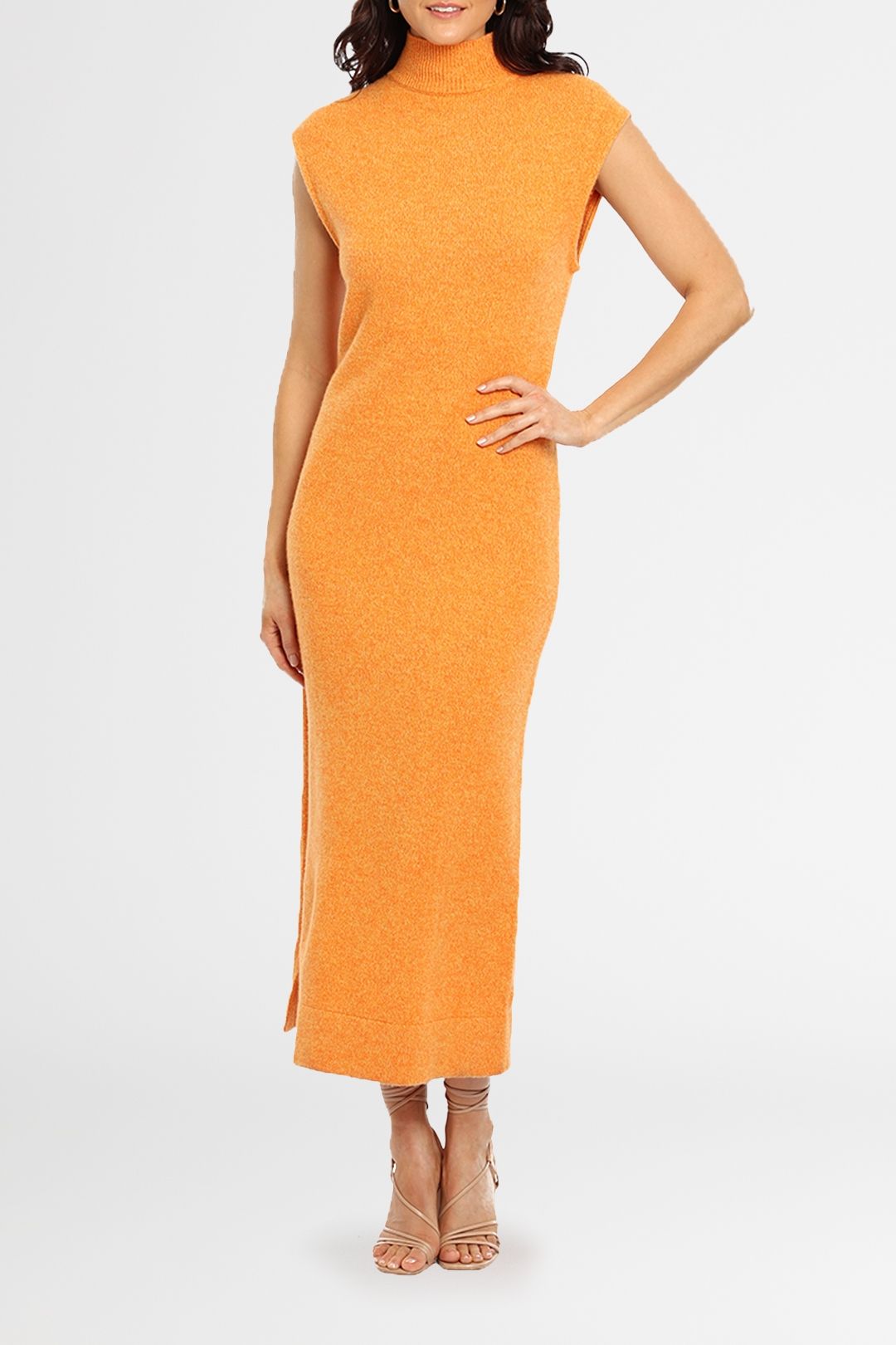 Jac + Jack Celo Midi Dress Orange