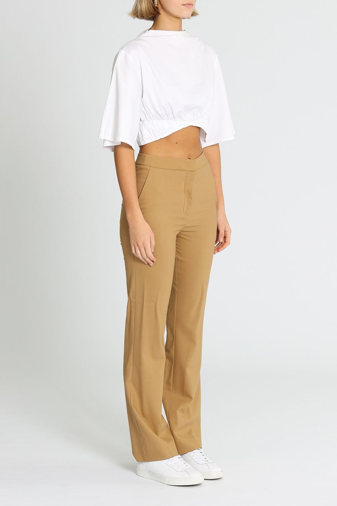 JAC + JACK Met Pant Tan Straight Leg