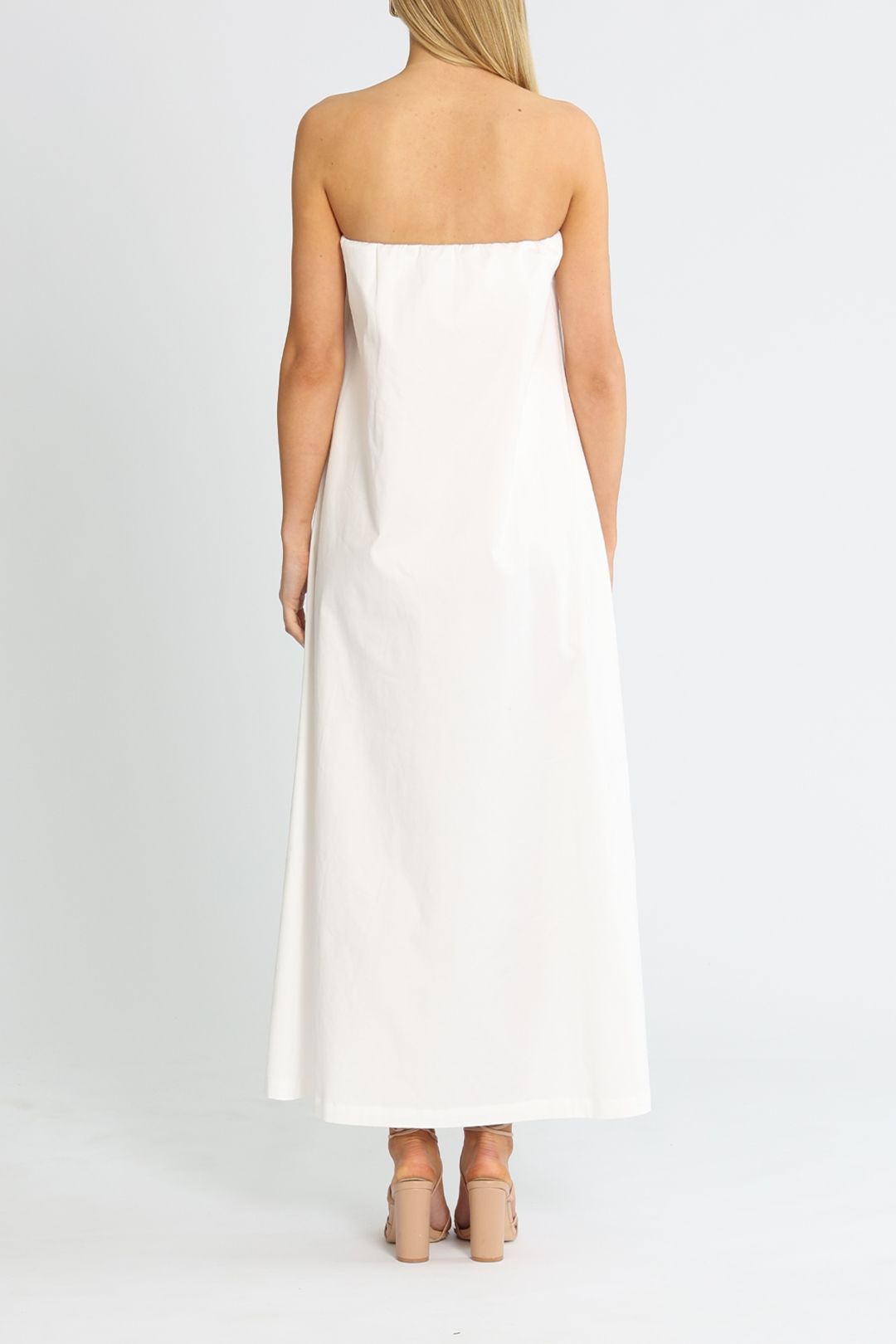 Hire Mimi Maxi Dress in White Jac + Jack GlamCorner