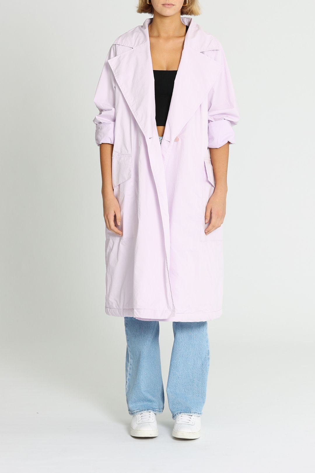JAC + JACK Netta Trench Coat Lilac
