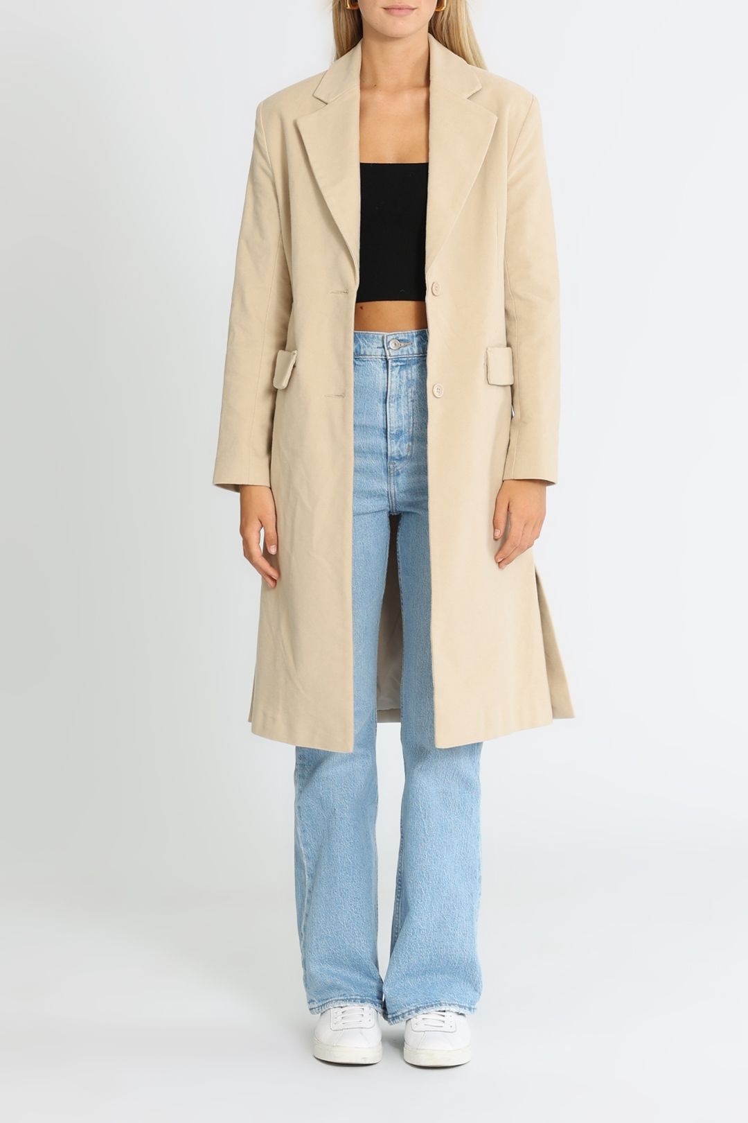 JAC + JACK Ray Cotton Coat Rock Pebble