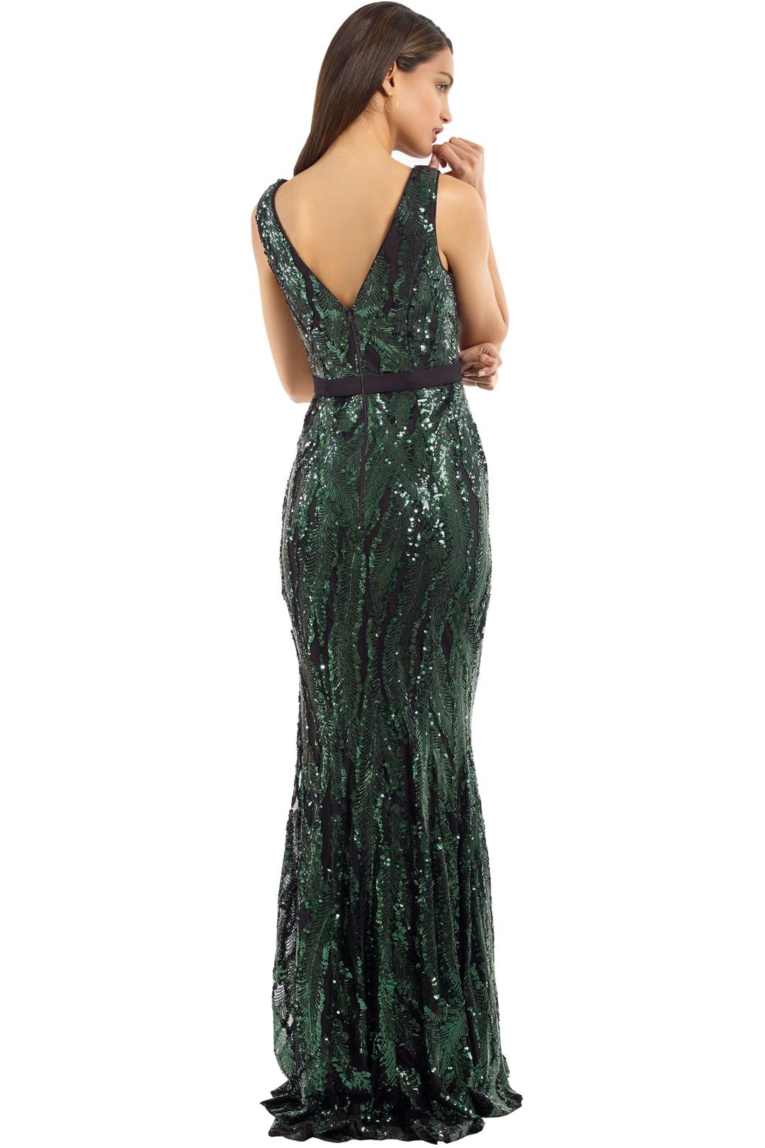 jadore emerald green dress