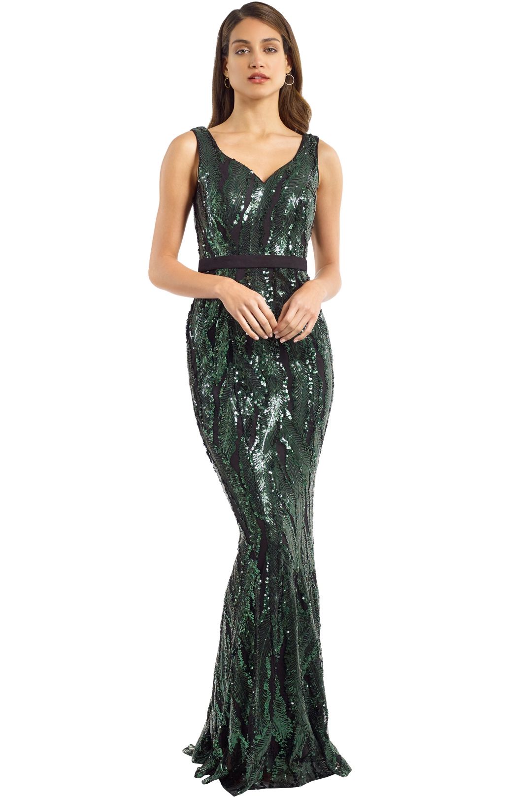 Jadore - J9027 - Aria Gown - Forest - Front
