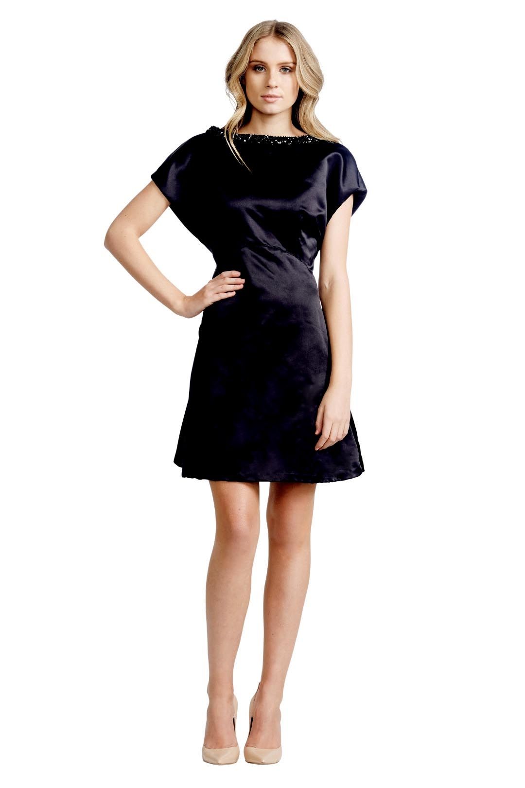 Jayson Brunsdon - Lampshade Dress - Black - Front