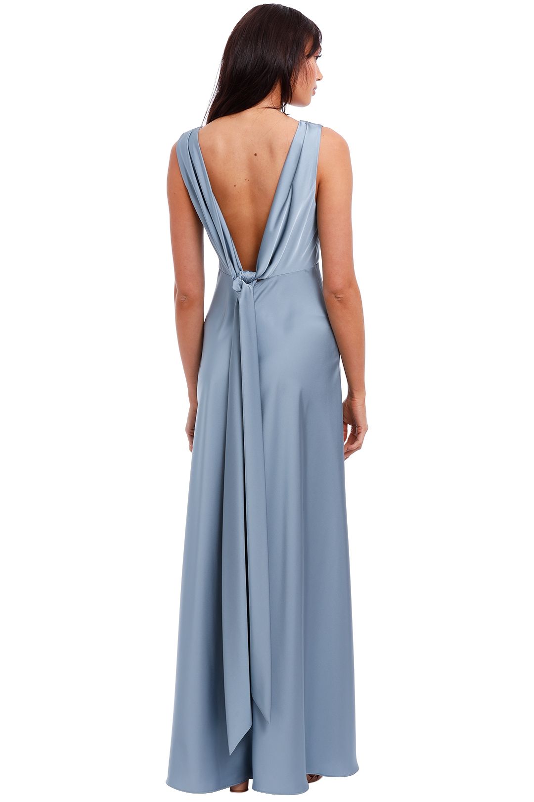 Jill Jill Stuart Cross Front Gown Blue Backless