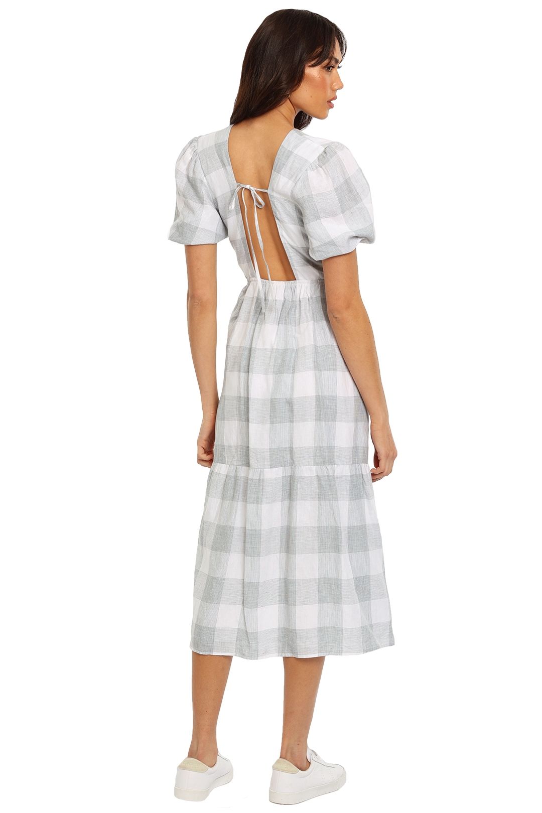 Jillian Boustred Katie Dress Check midi