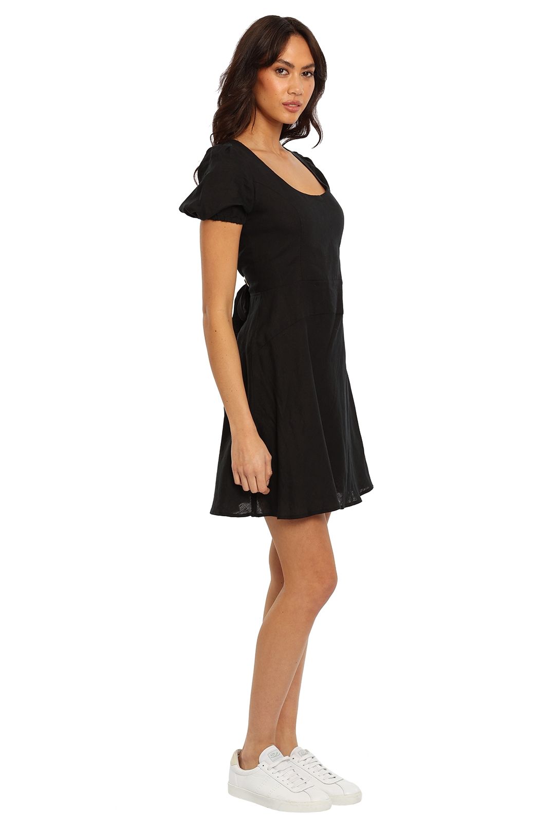 Jillian Boustred Natasha Mini Dress Black backless