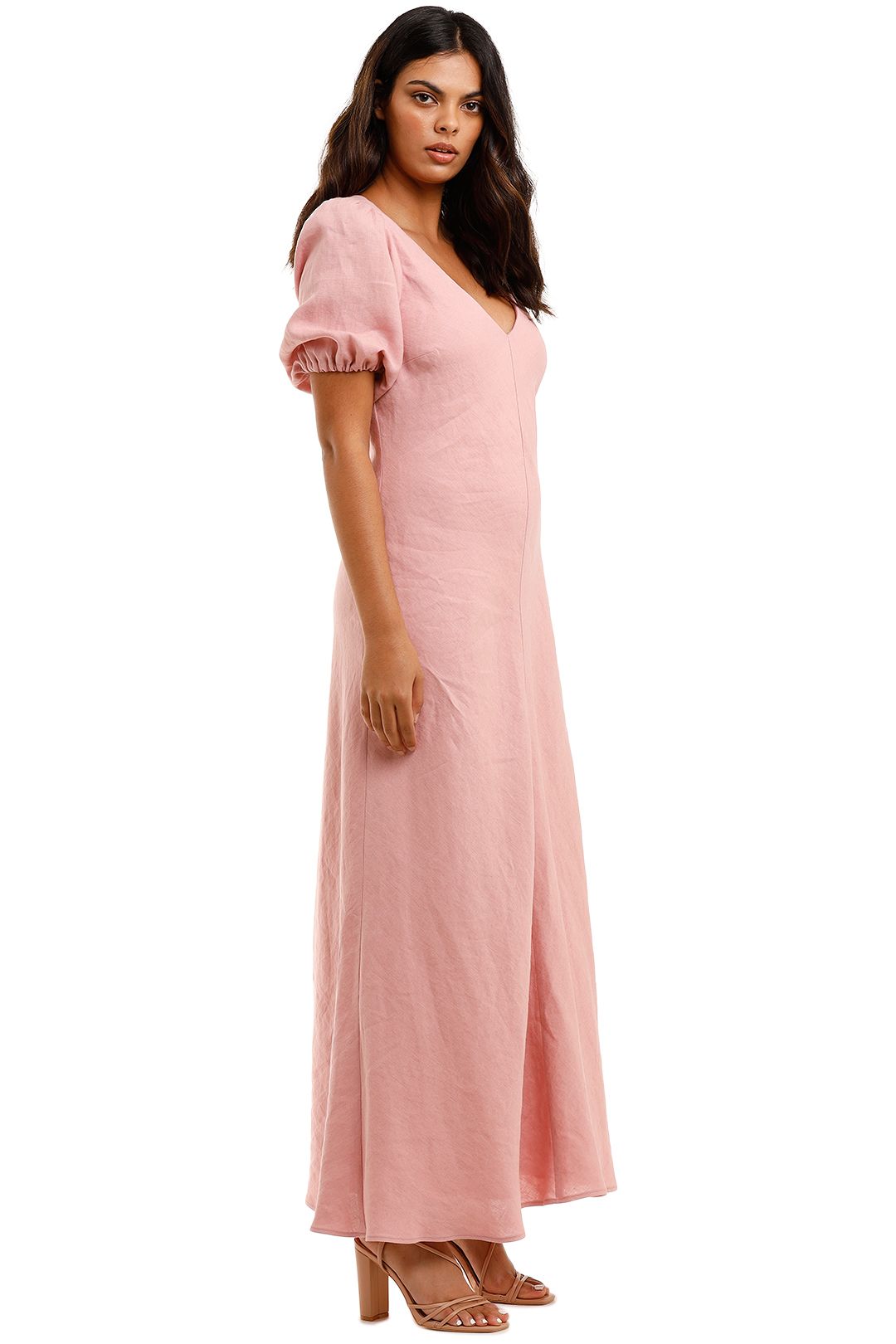 Jillian Boustred Phillipa Dress Pink Bias Cut