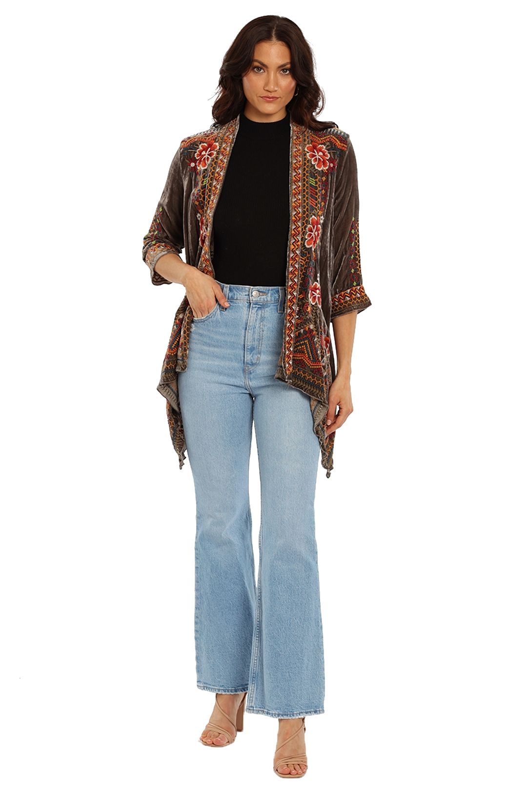 Johnny Was Embroidered Kimono