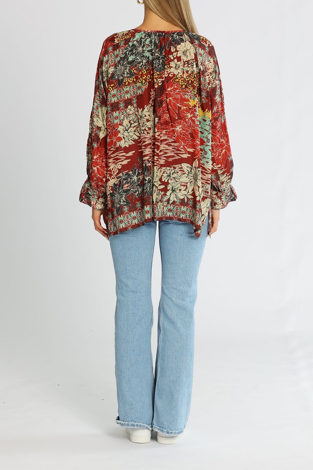 Johnny Was Ikat Blise Blouse Multi