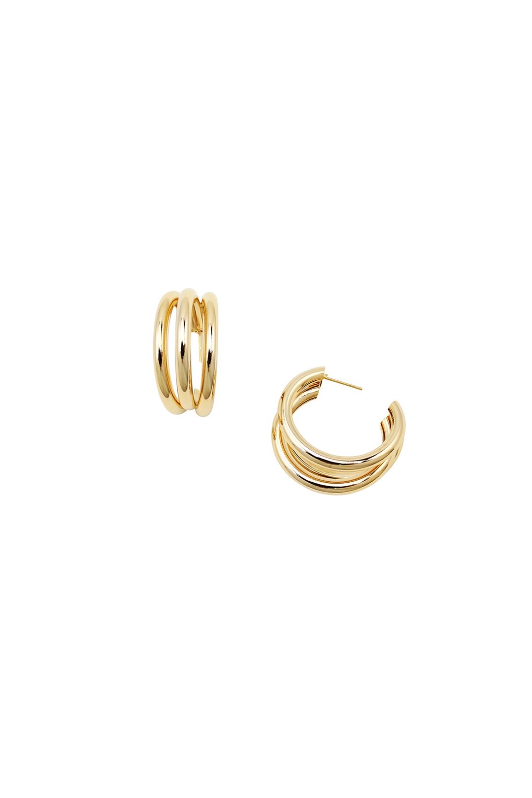 Jolie and Deen - Ally Hoop Earrings - Gold - Ghost Front