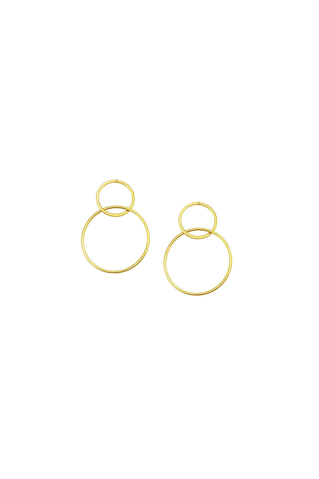 Jolie and Deen - Dale Earrings - Gold - Ghost Front